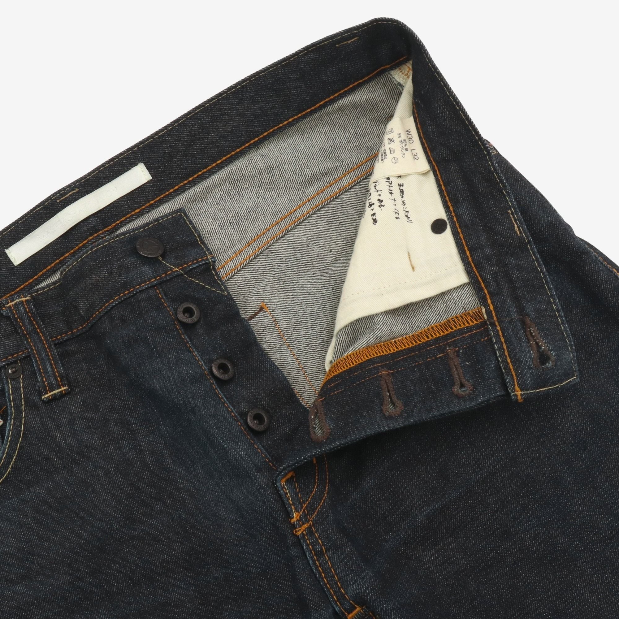 01 Slim Tapered Selvedge Jeans (32W X 31L) - Image 5