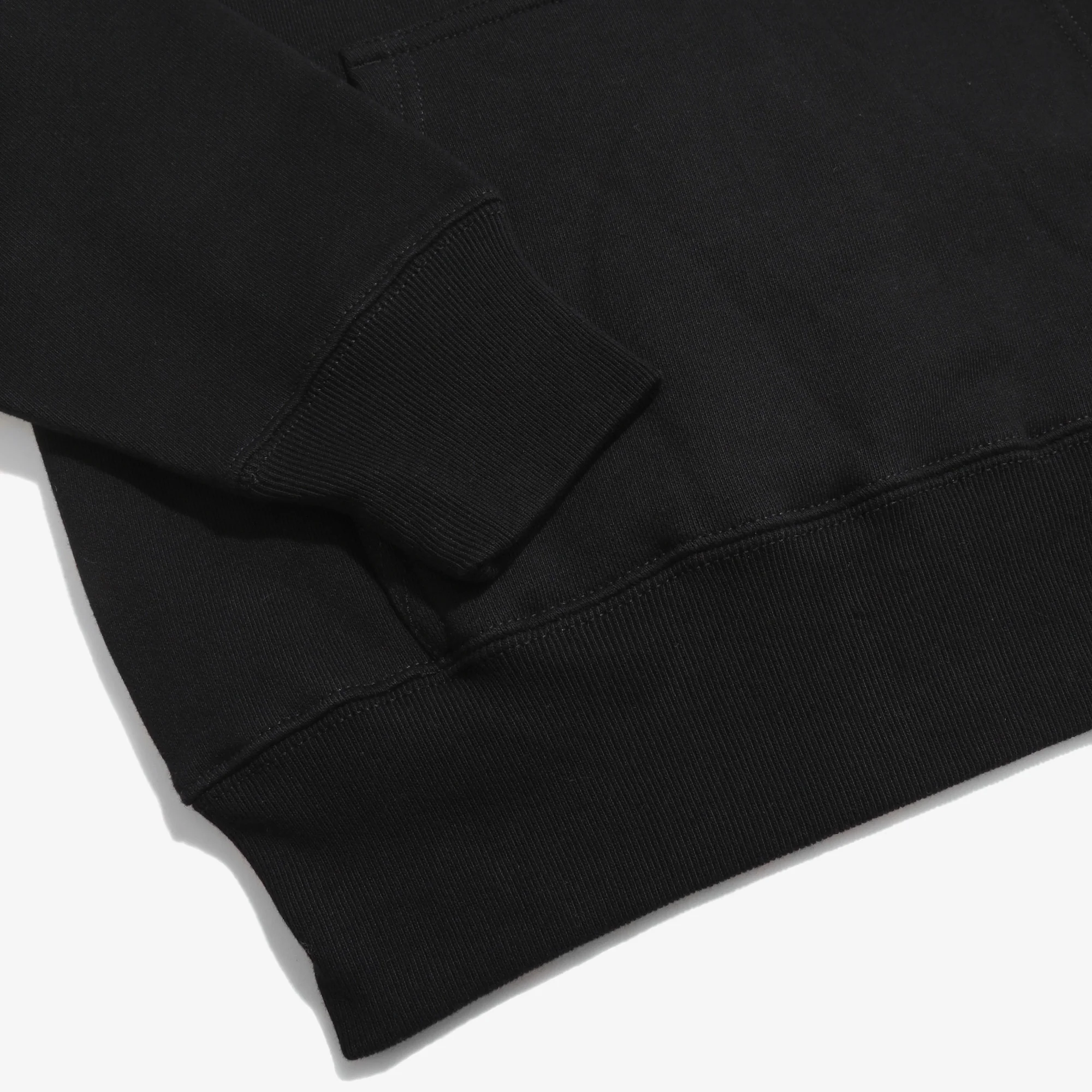 12.7oz Cotton Hoodie (Black) - Image 4