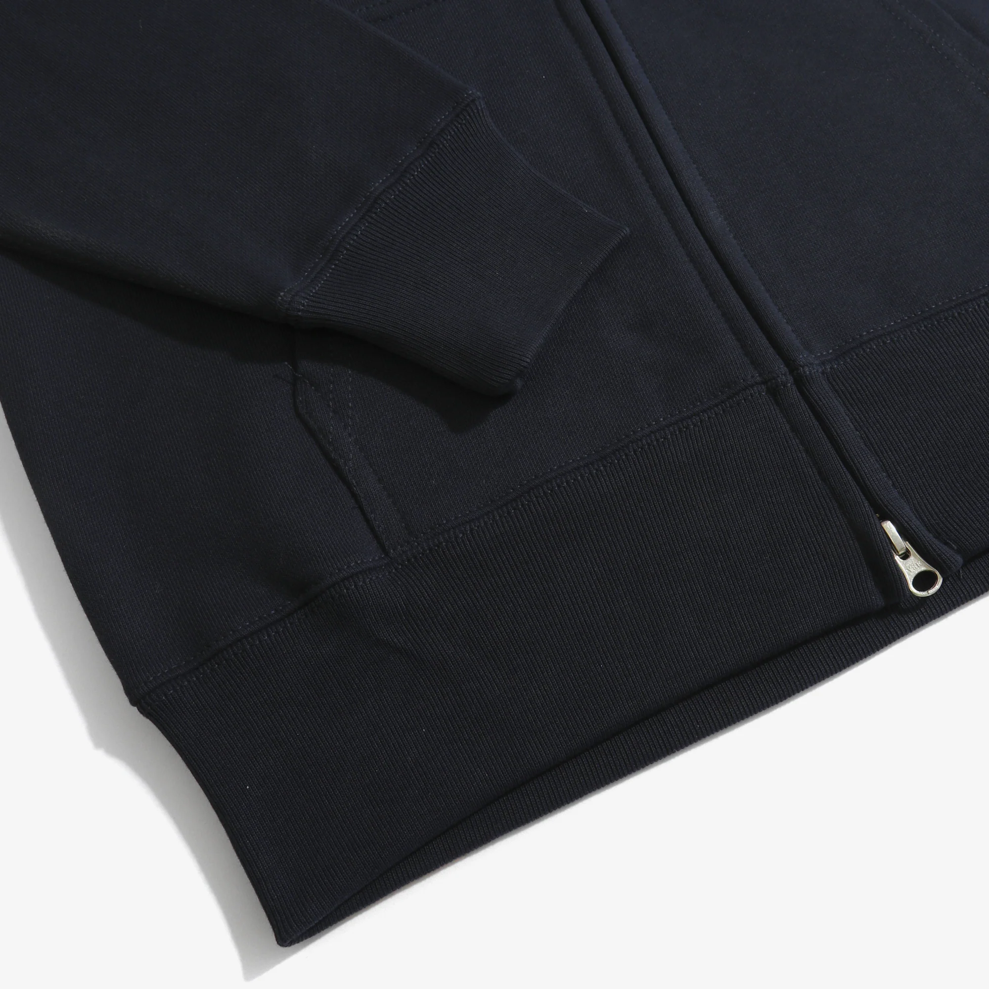 12.7oz Zip-Up Cotton Hoodie (Navy) - Image 4