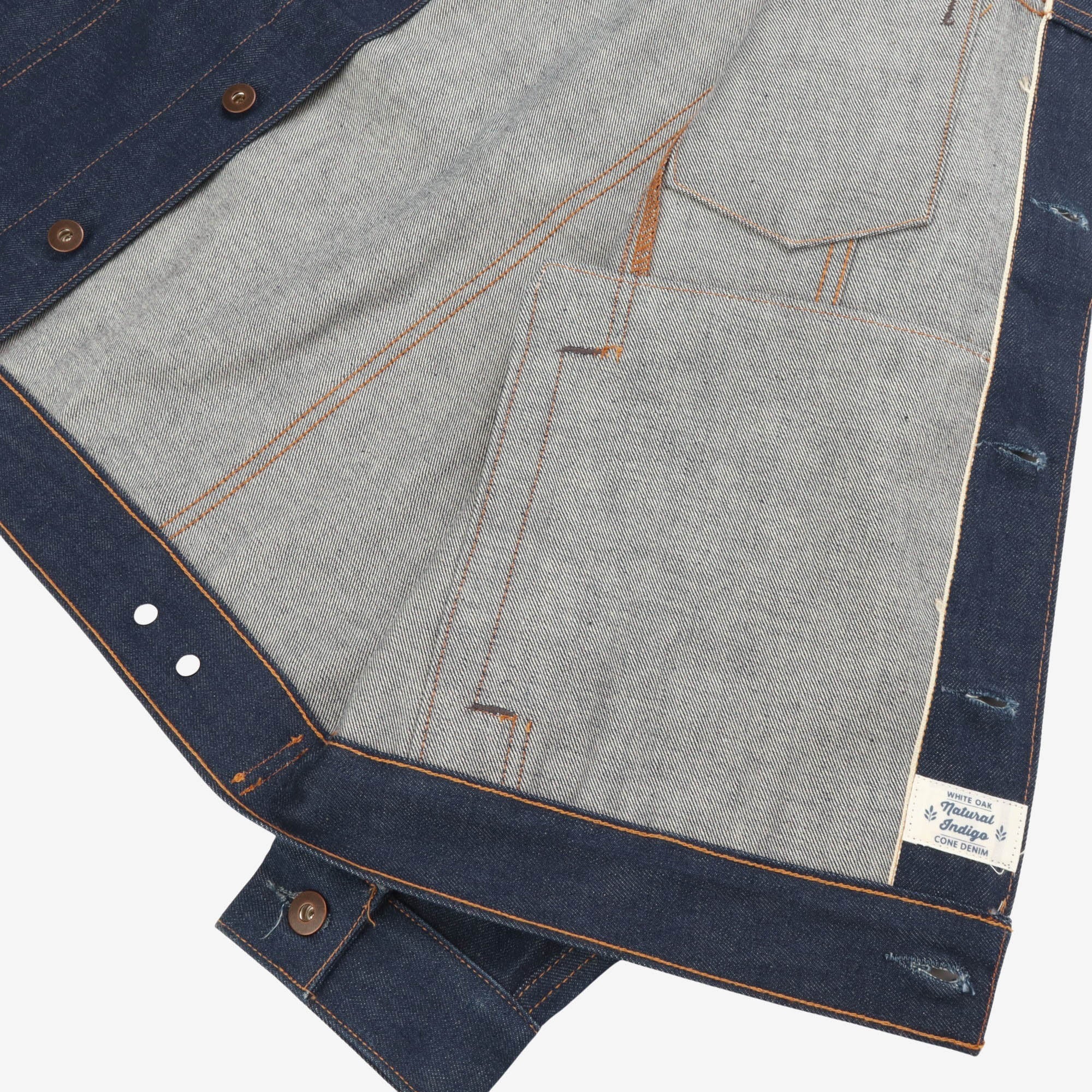 14.47oz Cone Mills White Oak Denim Jacket - Image 4