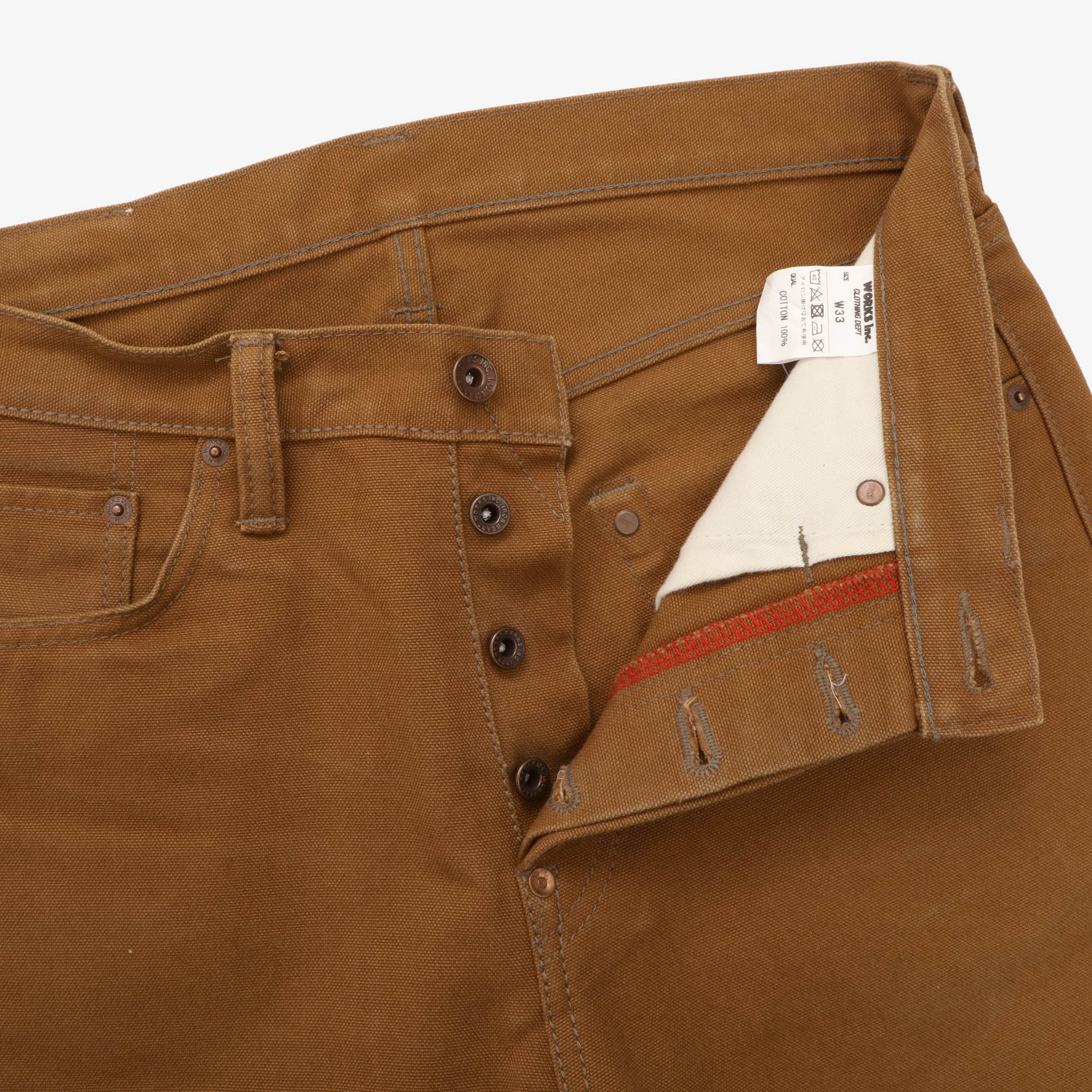 17oz Duck Slim Straight Cut Jeans (32W x 28.5L) - Image 3