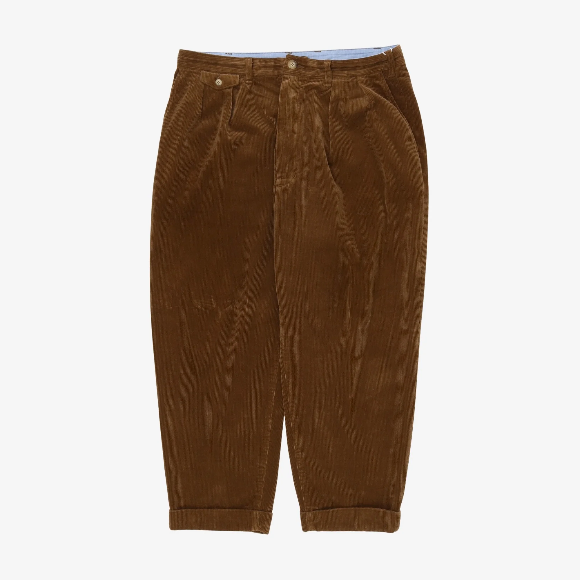 2 Pleats Tapered Corduroy Pants (34W X 25L)