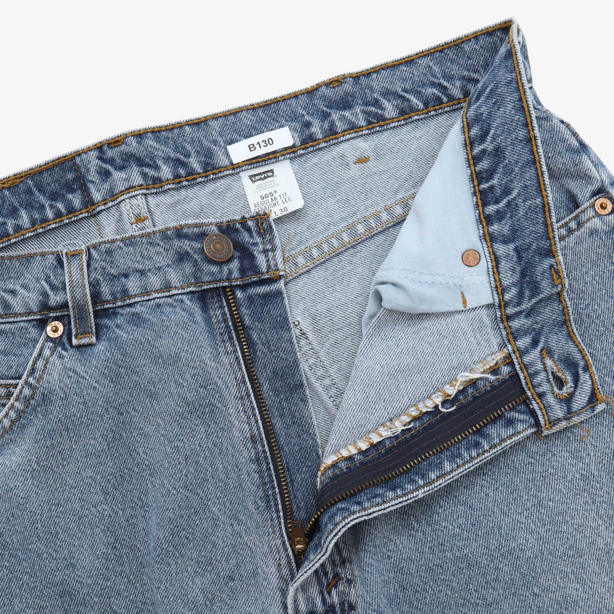 505 Regular Fit Straight Leg Jeans (34W x 30L) - Image 3