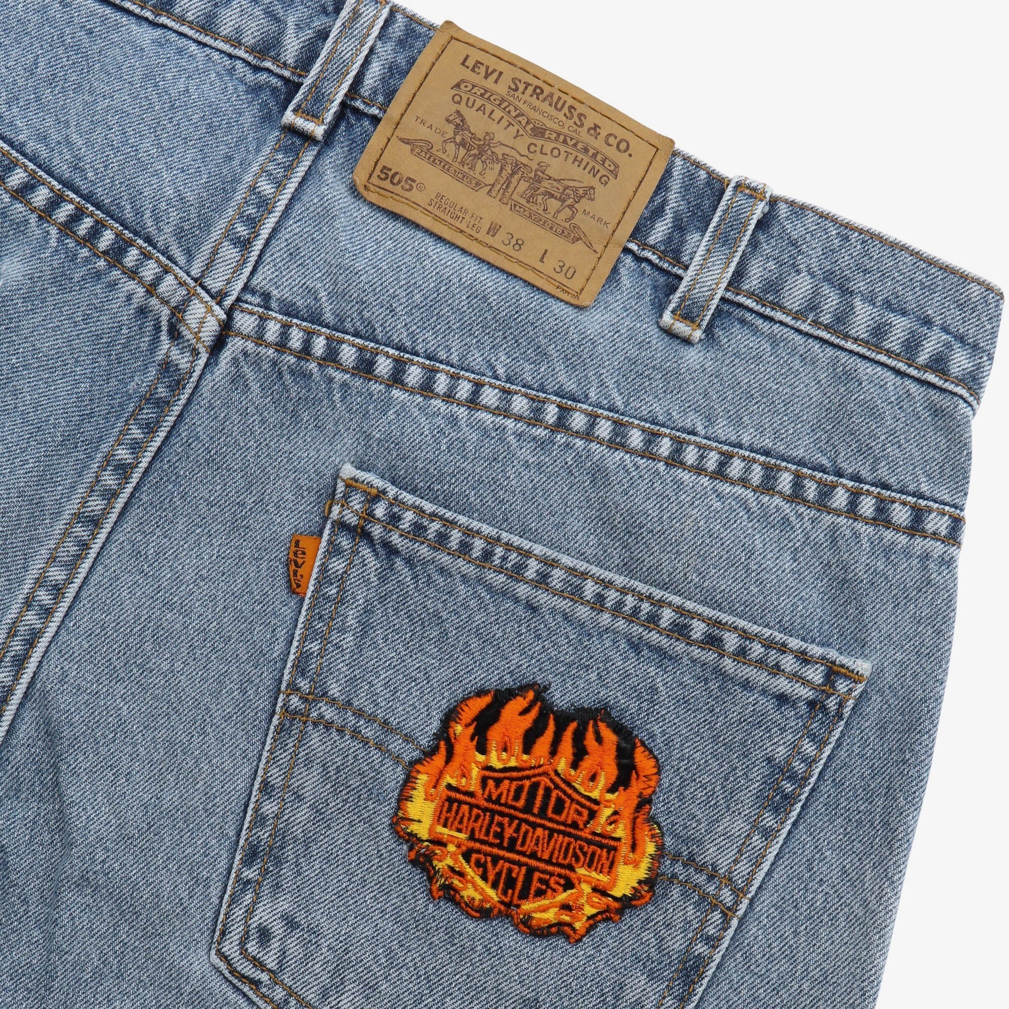 505 Regular Fit Straight Leg Jeans (34W x 30L) - Image 5