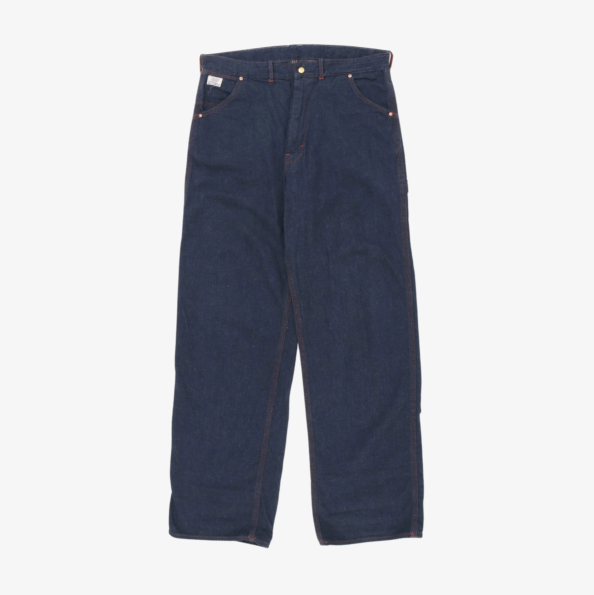 8HU Triple Stitched Denim Work Trousers (36W X 36L)