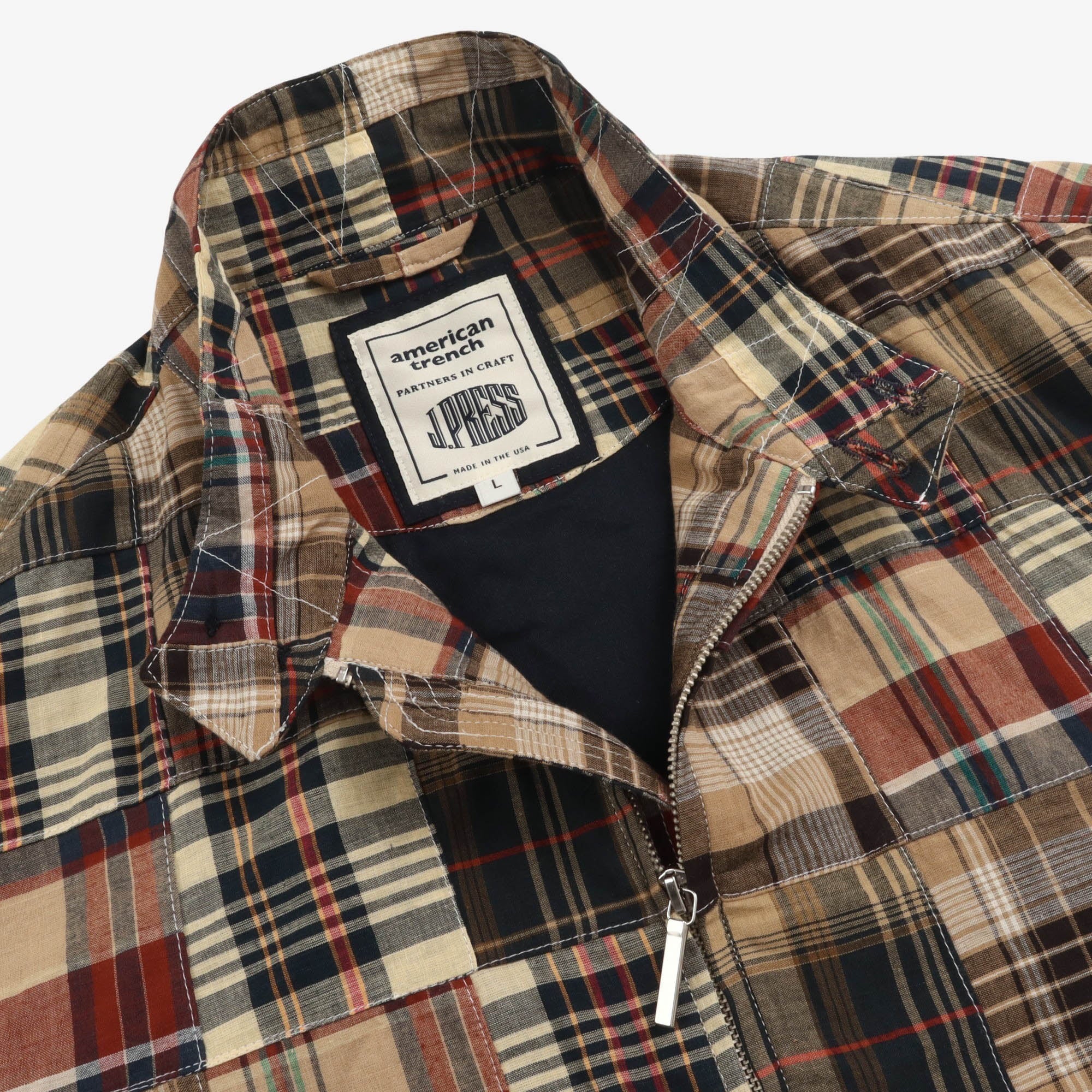 Patchwork Madras Harrington (American Trench) - Image 3