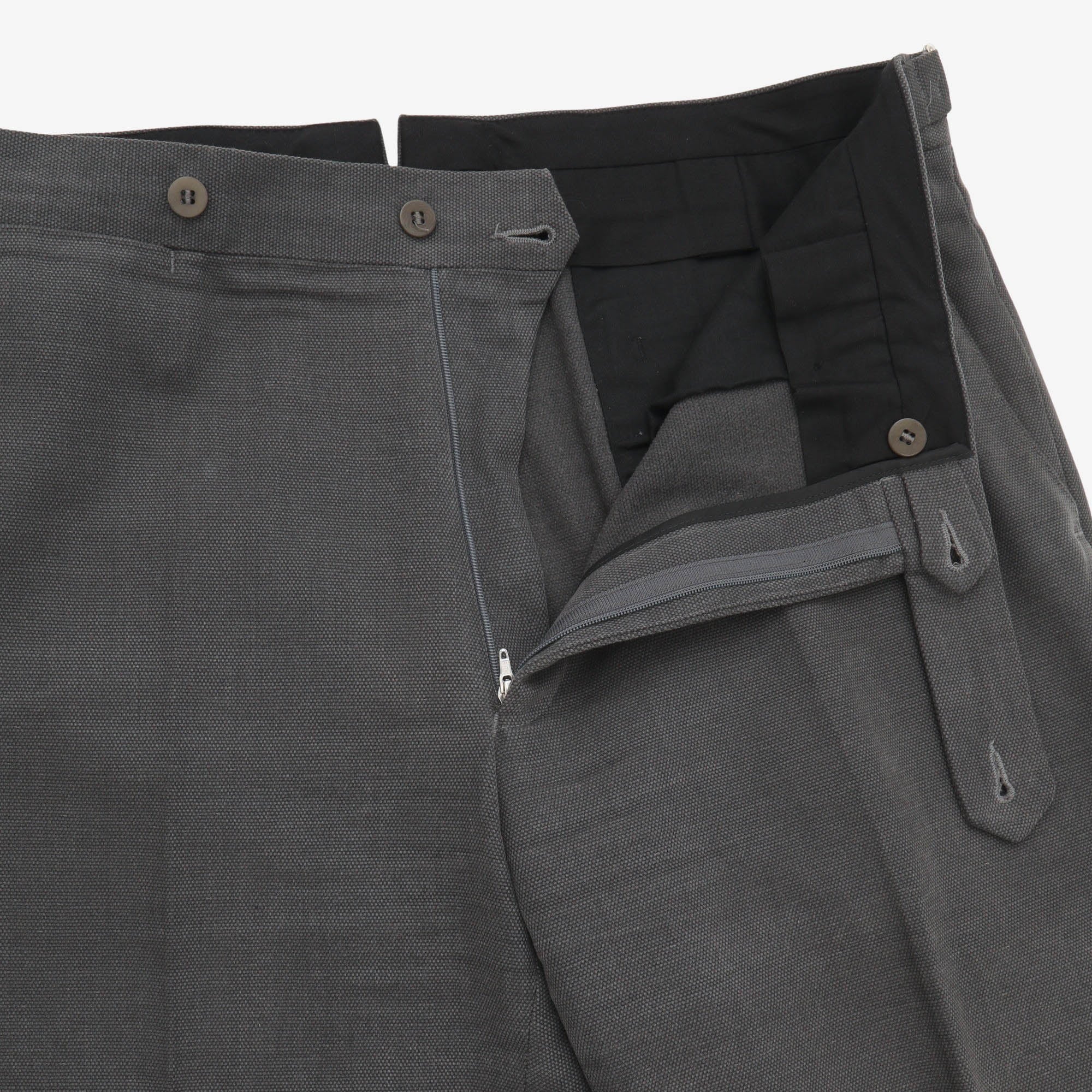 MTM Basketweave Flat Front Trousers - Image 3