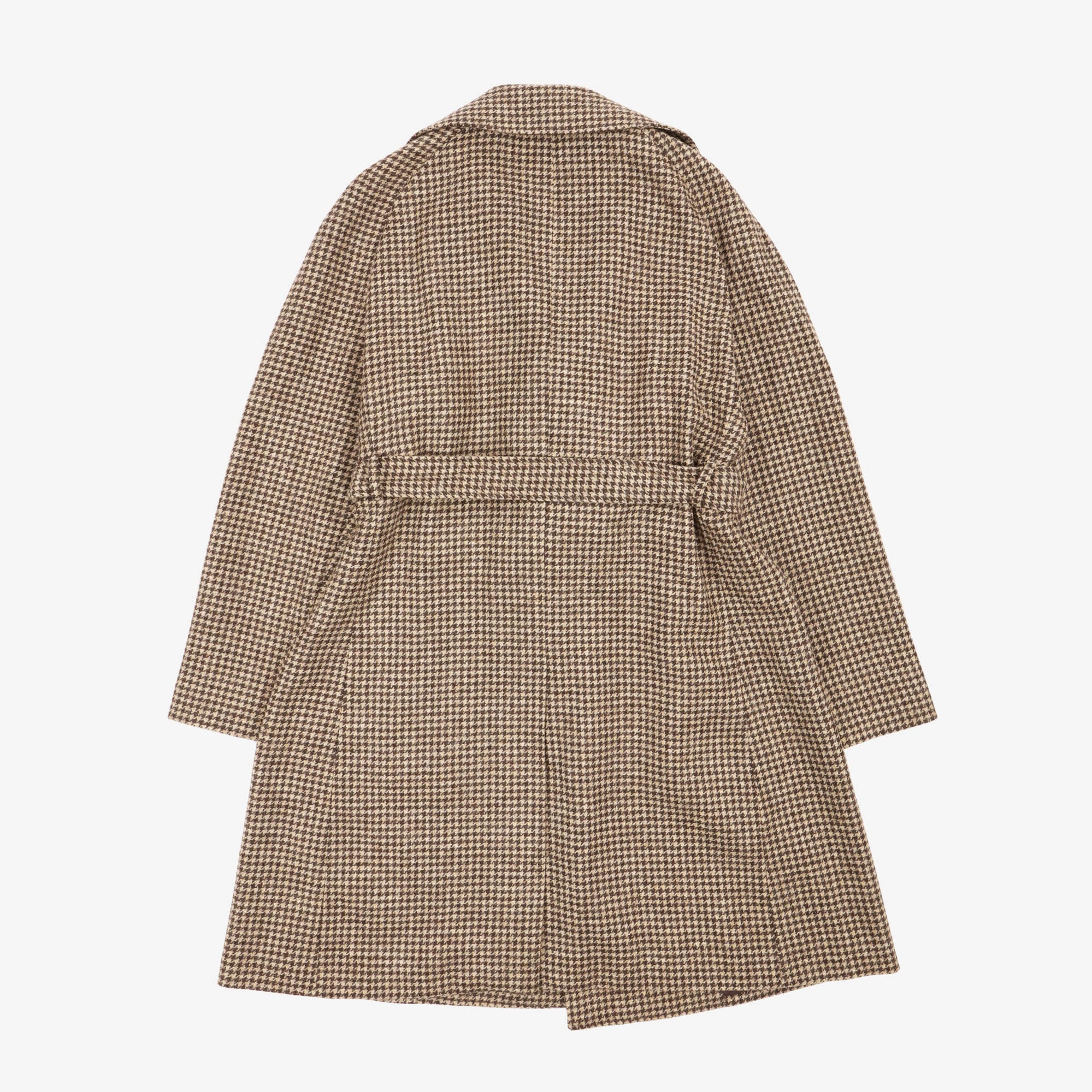 Belted Houndstooth Overcoat - Image 2