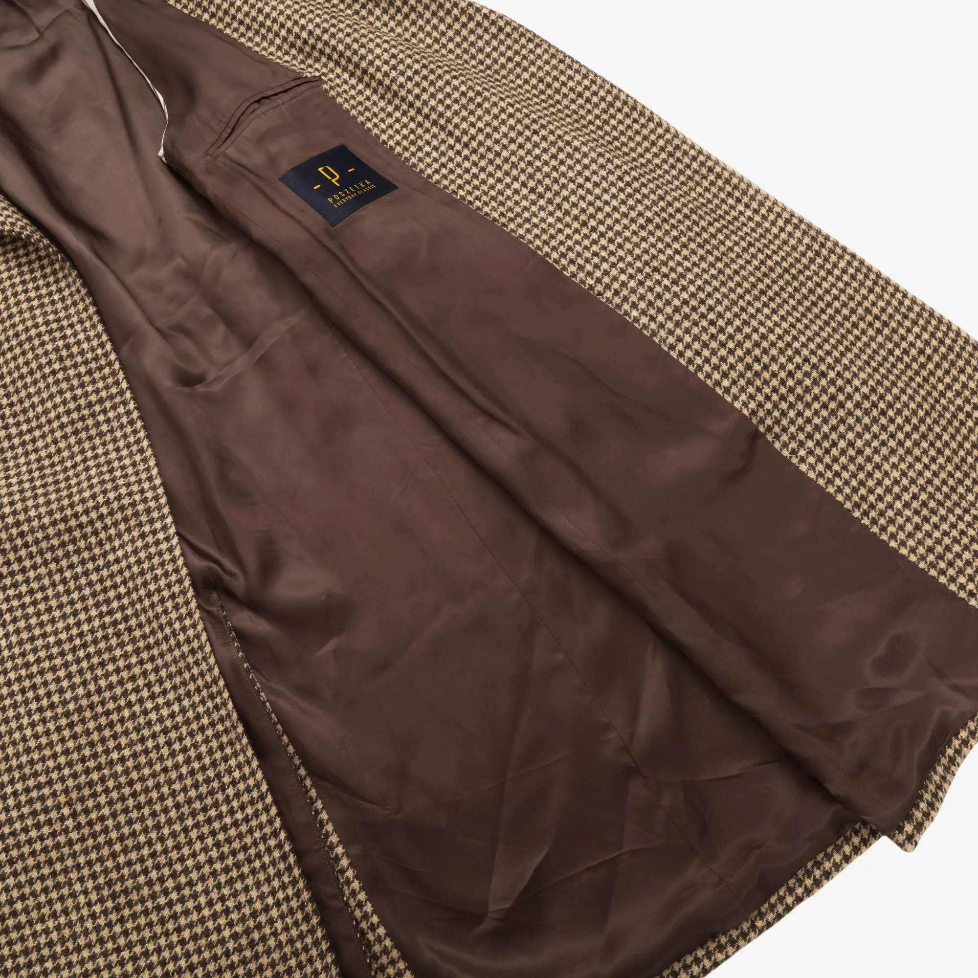 Belted Houndstooth Overcoat - Image 4