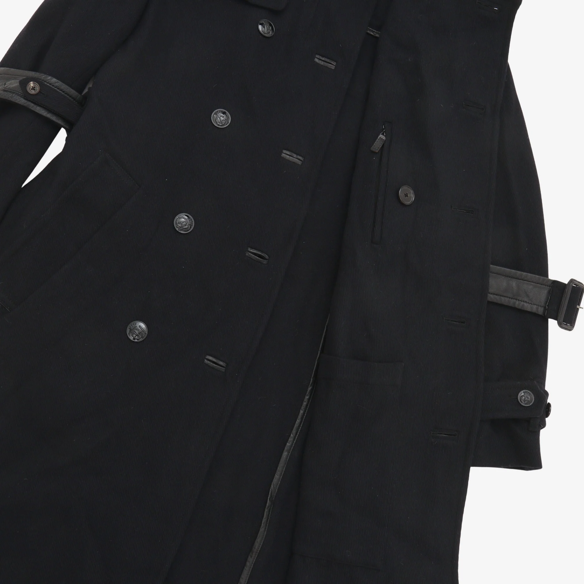 Belted Wool Trench Coat - Image 4