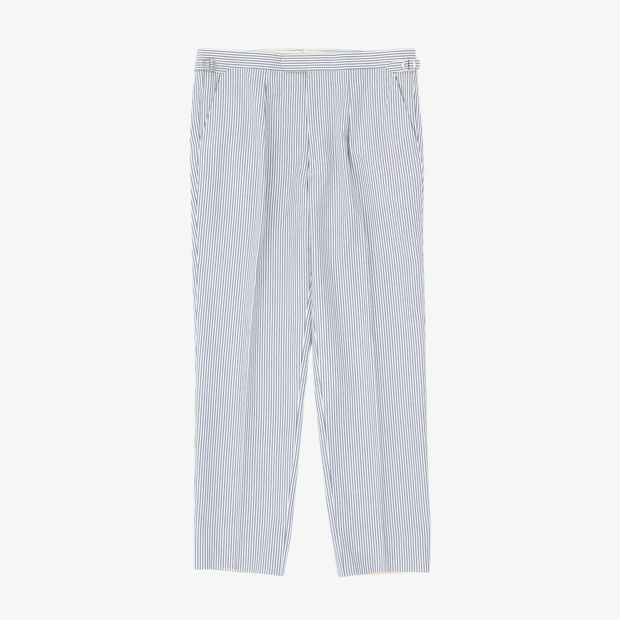 Bengal Stripe Seersucker Morning Trousers (36W X 31L)