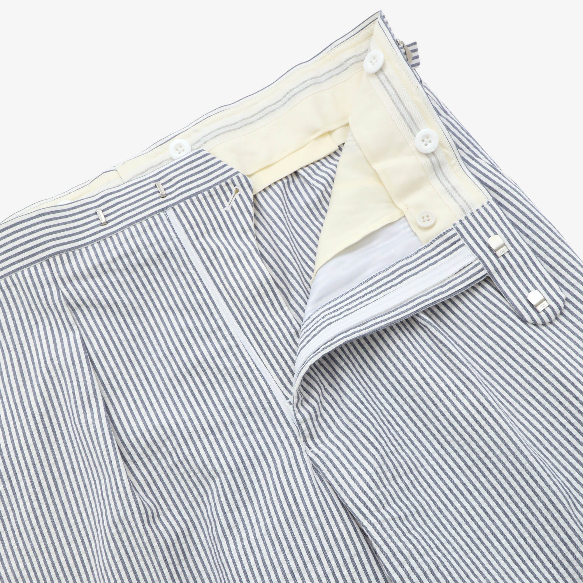 Bengal Stripe Seersucker Morning Trousers (36W X 31L) - Image 3