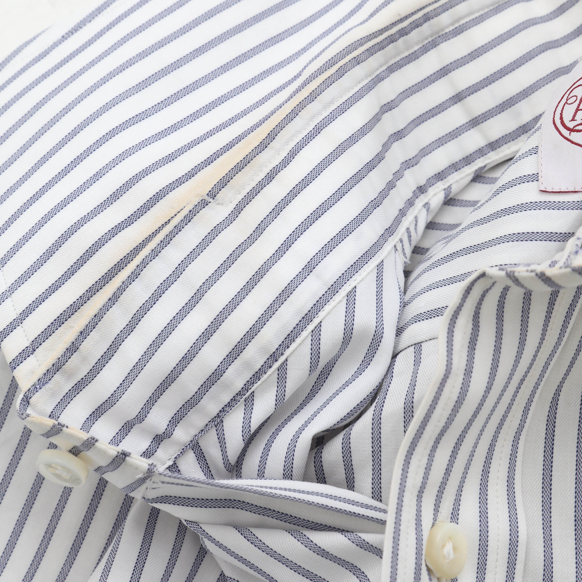 Bespoke Spread Collar Bengal Stripe Shirt - Image 4