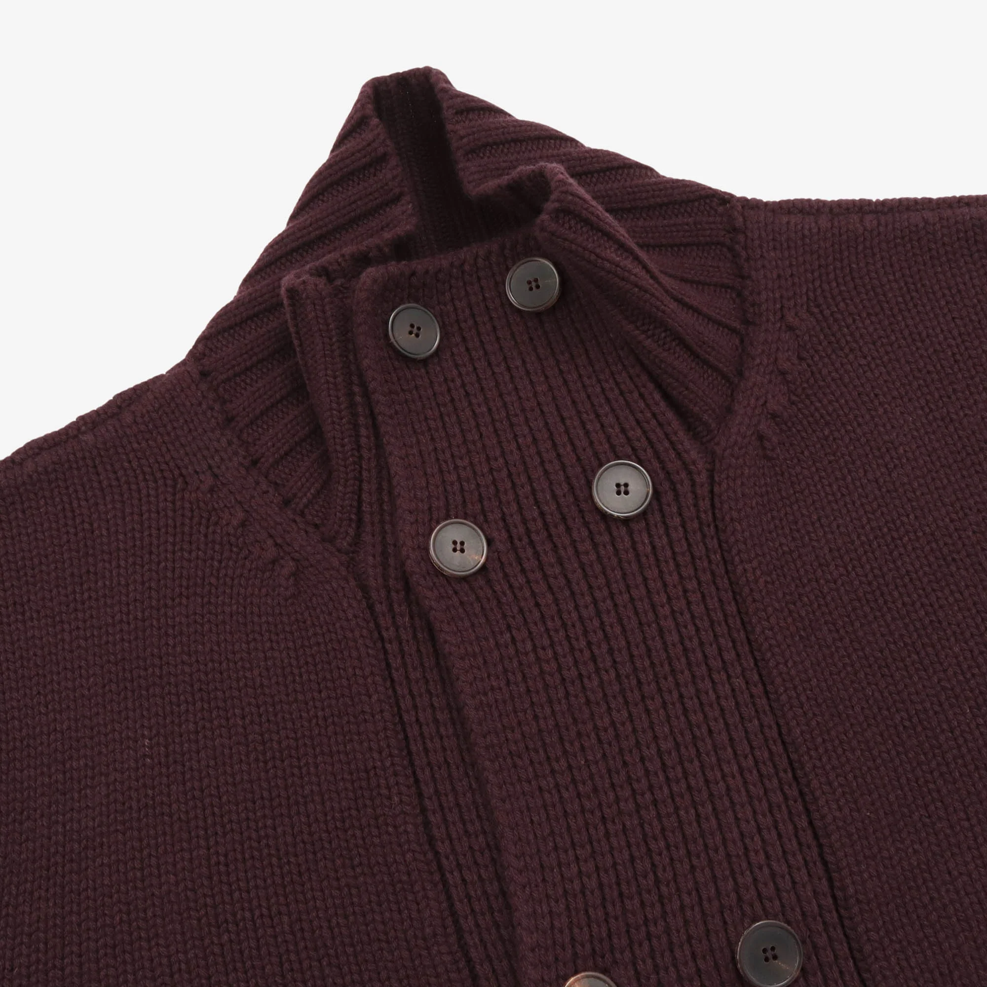 Bordeaux Pure Cashmere Cardigan - Image 3