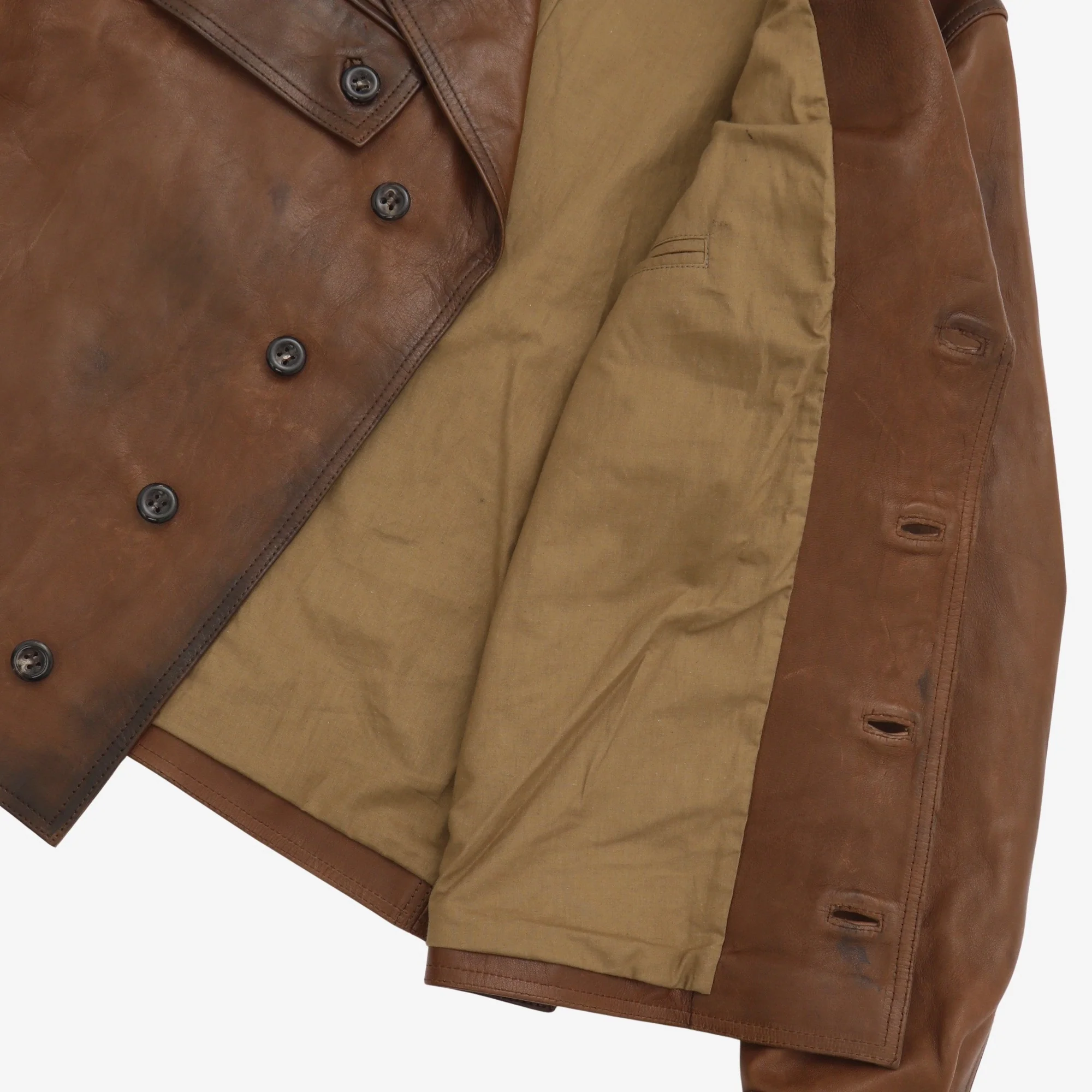 Burnished Leather Jacket - Image 4