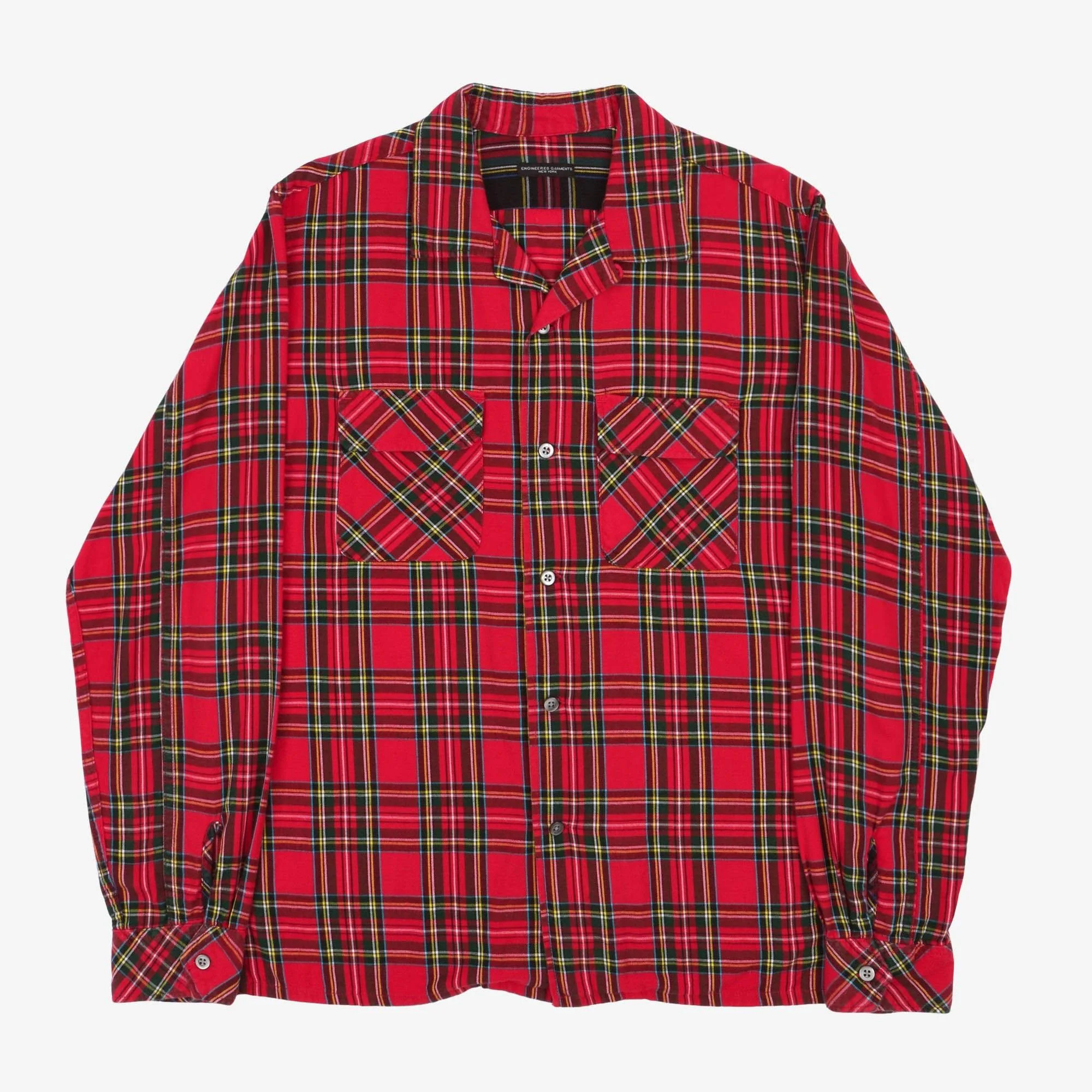 Camp Collar Tartan Shirt