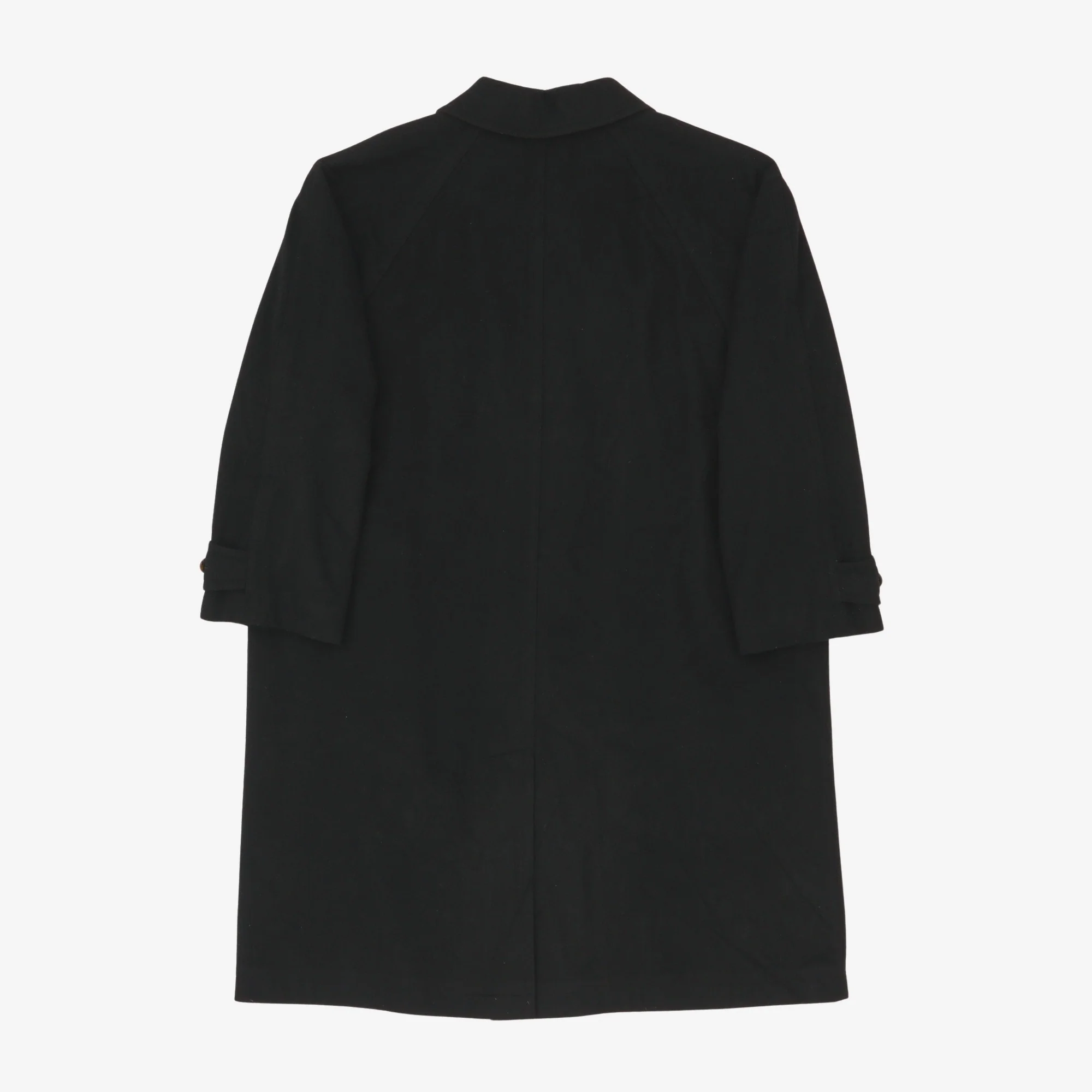 Vintage Cashmere Blend Balmacaan Coat - Image 2