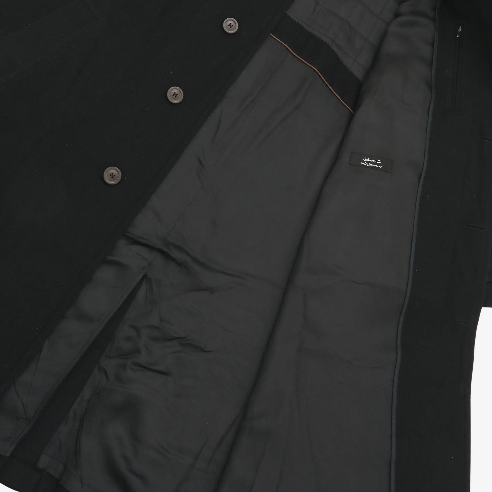 Vintage Cashmere Blend Balmacaan Coat - Image 4