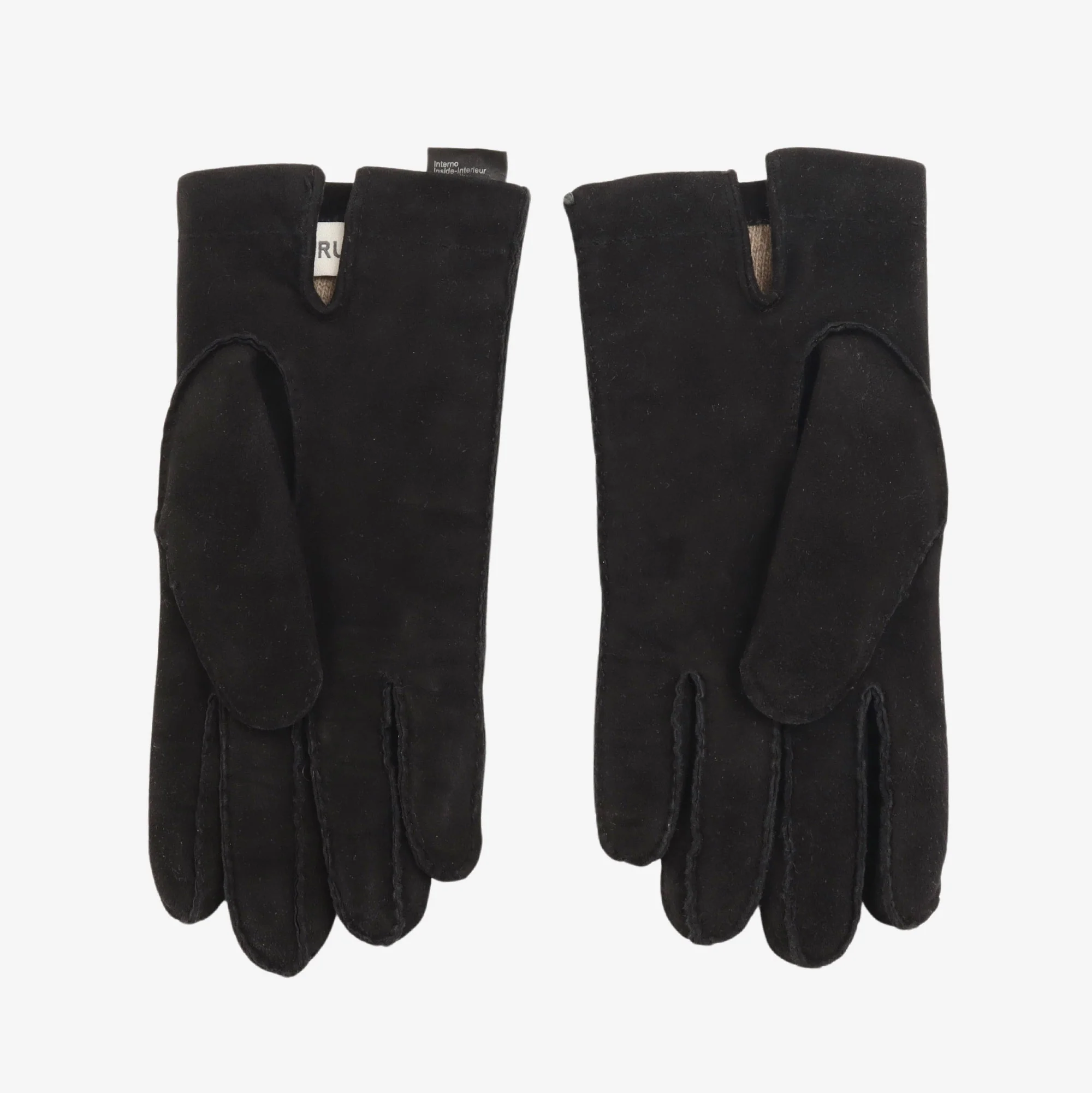 Cashmere Lined Suede Gloves - Image 2