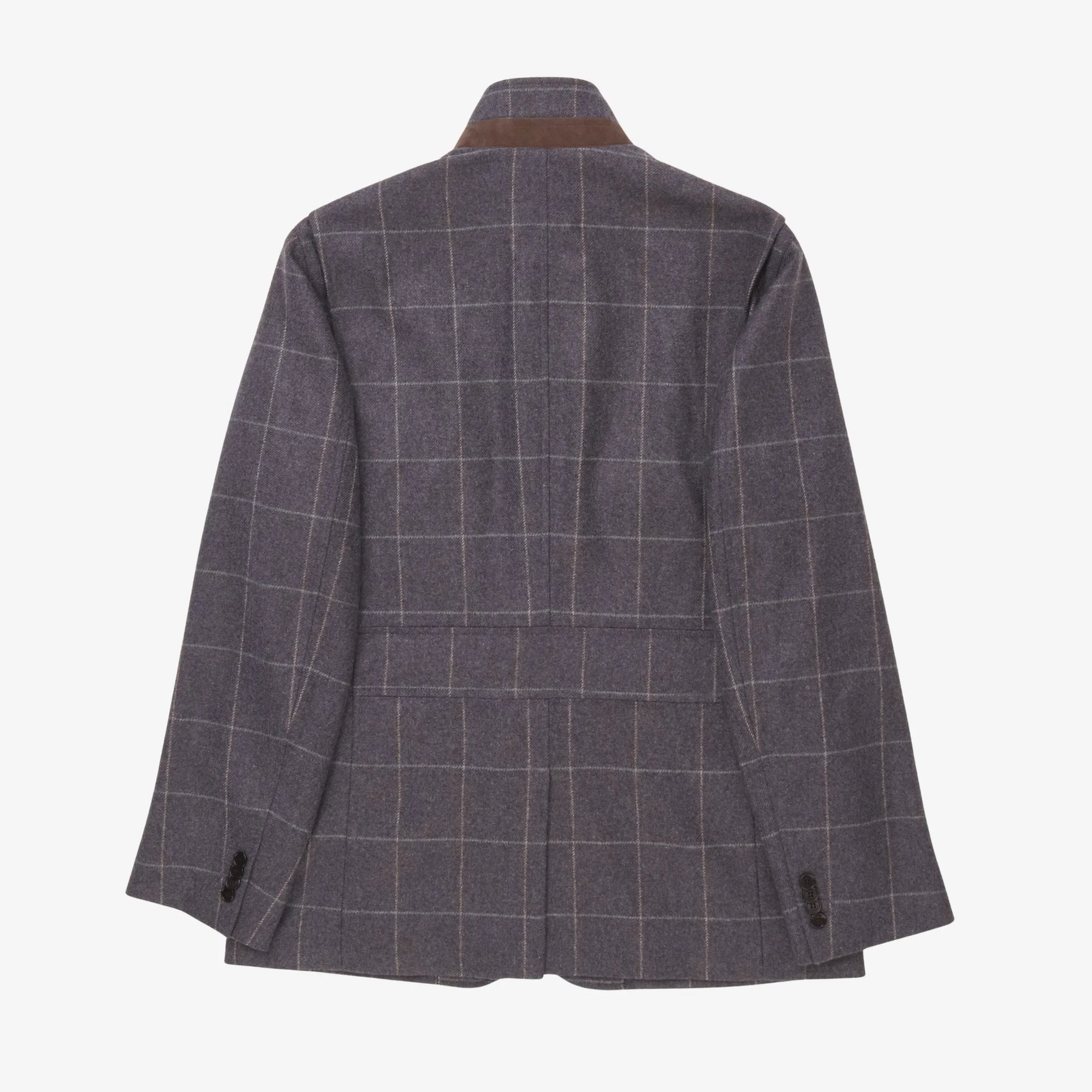 Cashmere Windowpane Hacking Jacket - Image 2