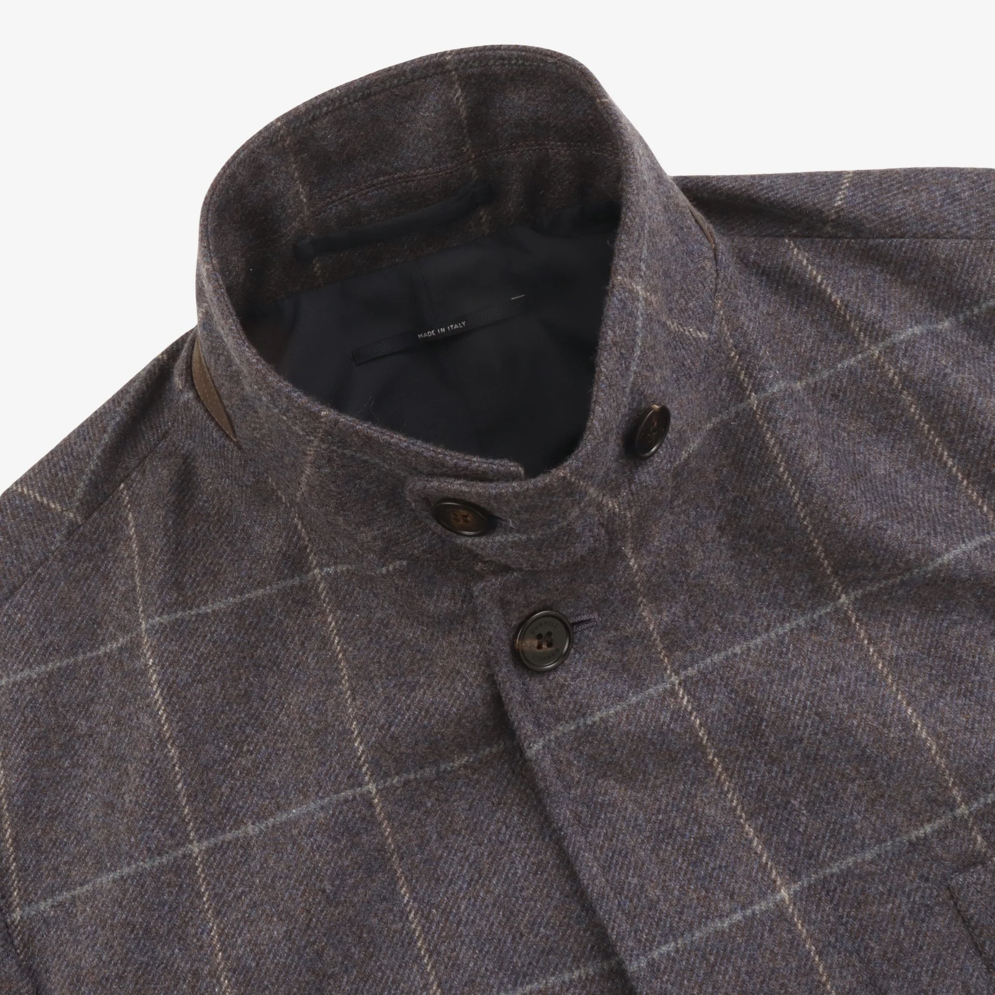 Cashmere Windowpane Hacking Jacket - Image 3