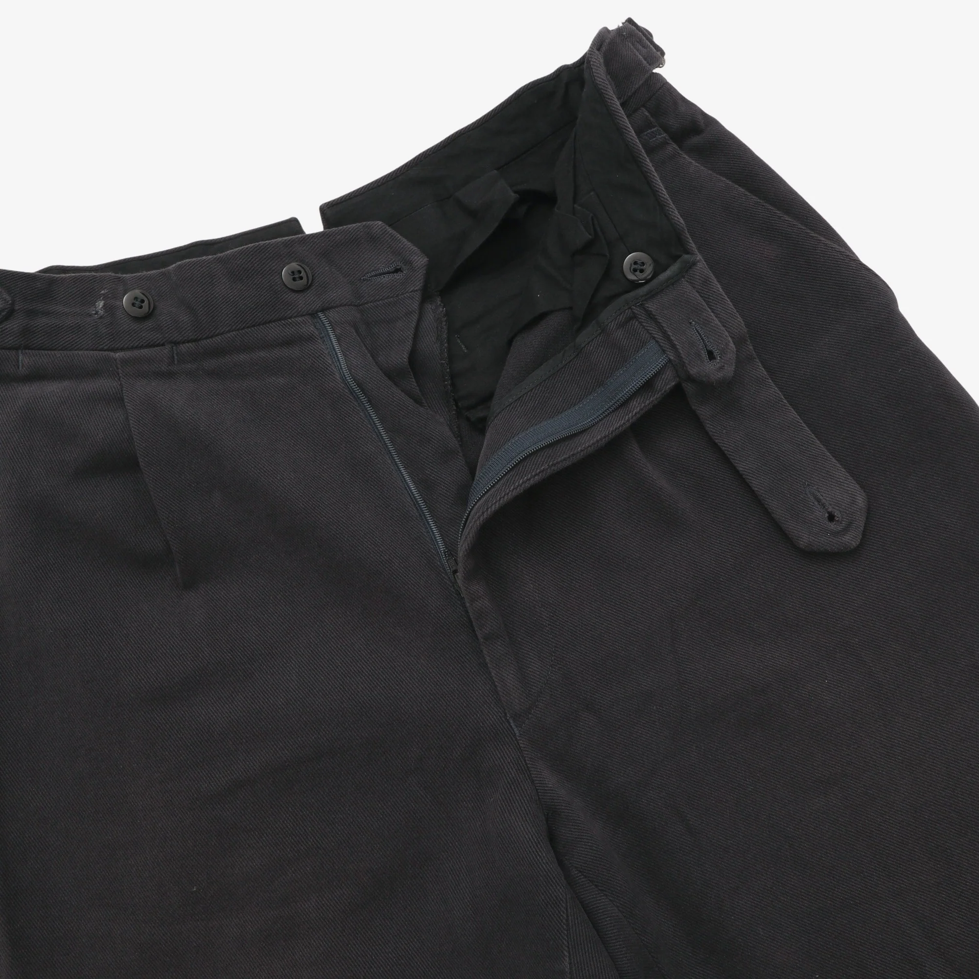Cavalry Twill Pleated Trousers (30W X 32L) - Image 3