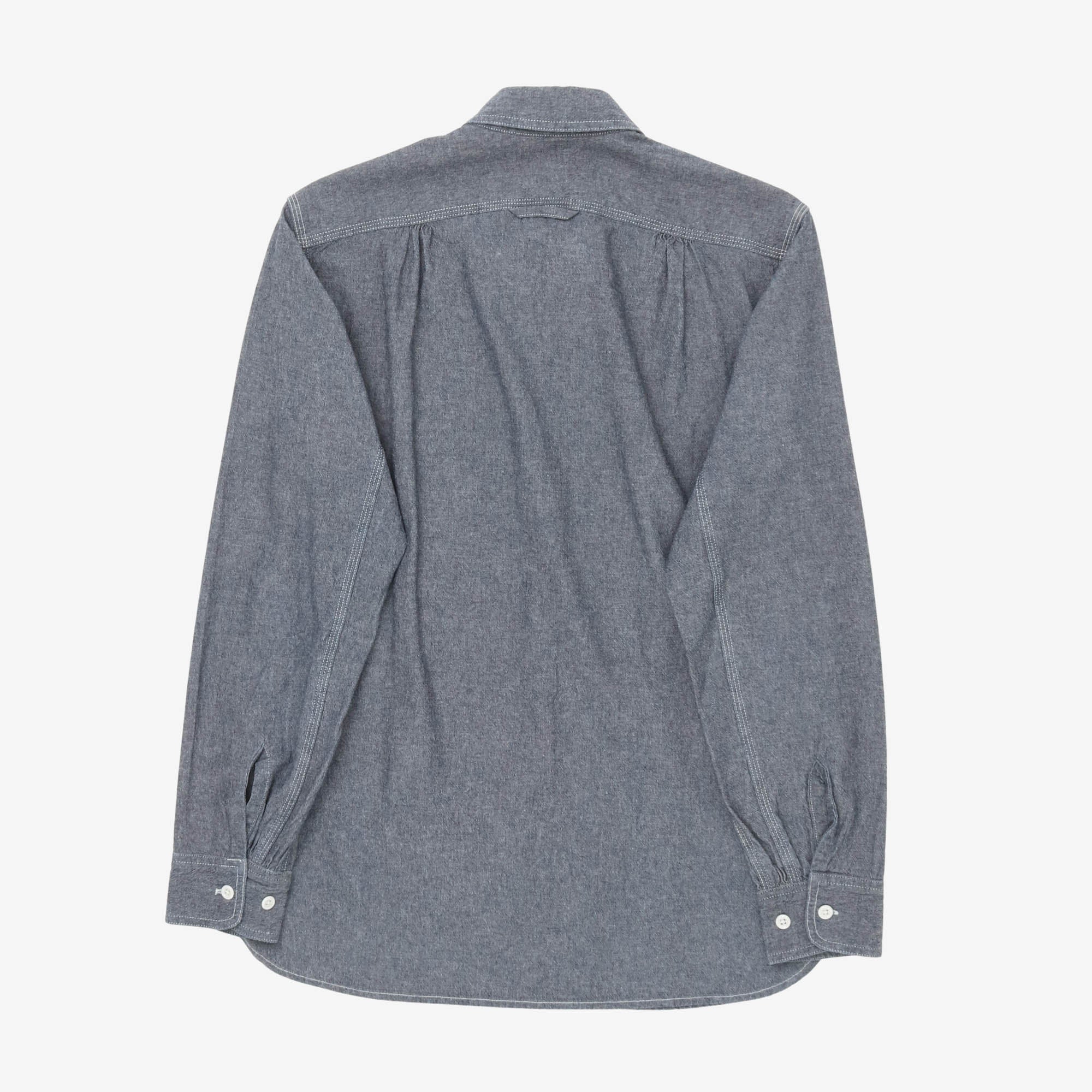 Triple Needle Chambray Shirt - Image 2