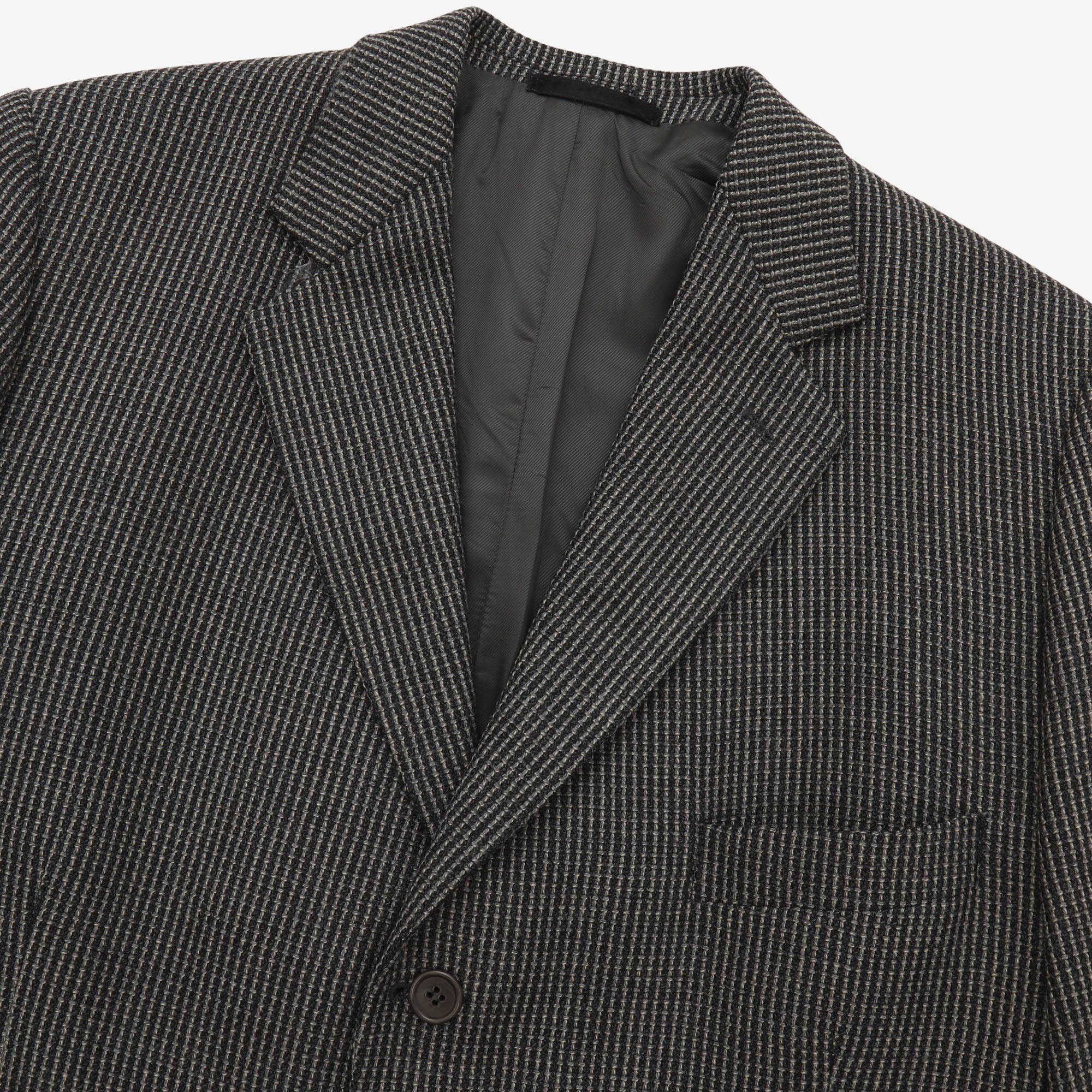 Vintage Check Blazer - Image 3