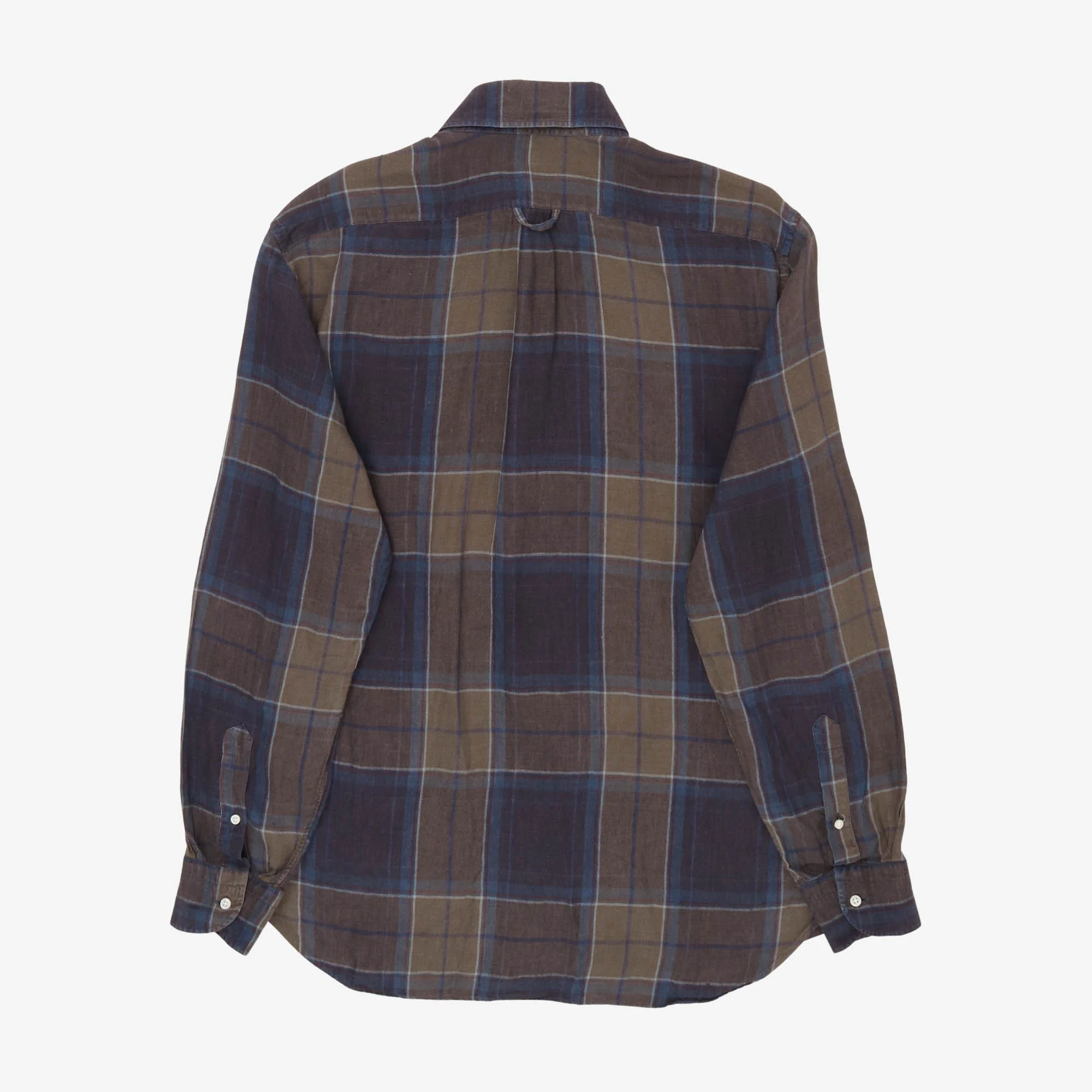 Check Linen BD Shirt - Image 2