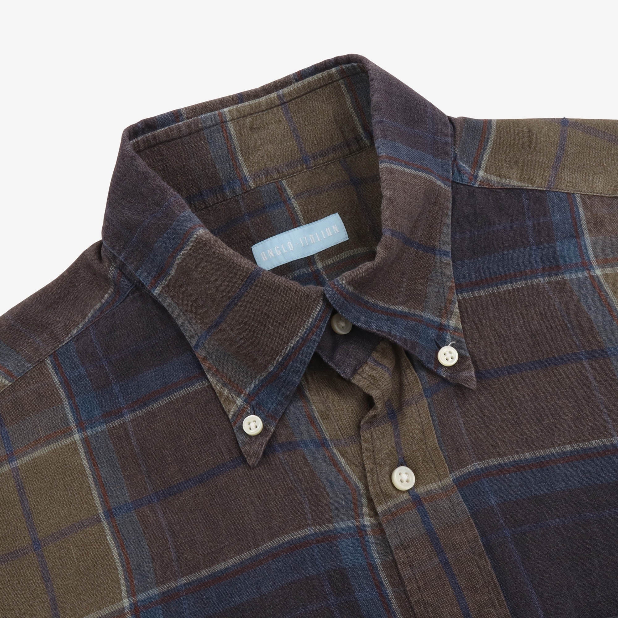 Check Linen BD Shirt - Image 3