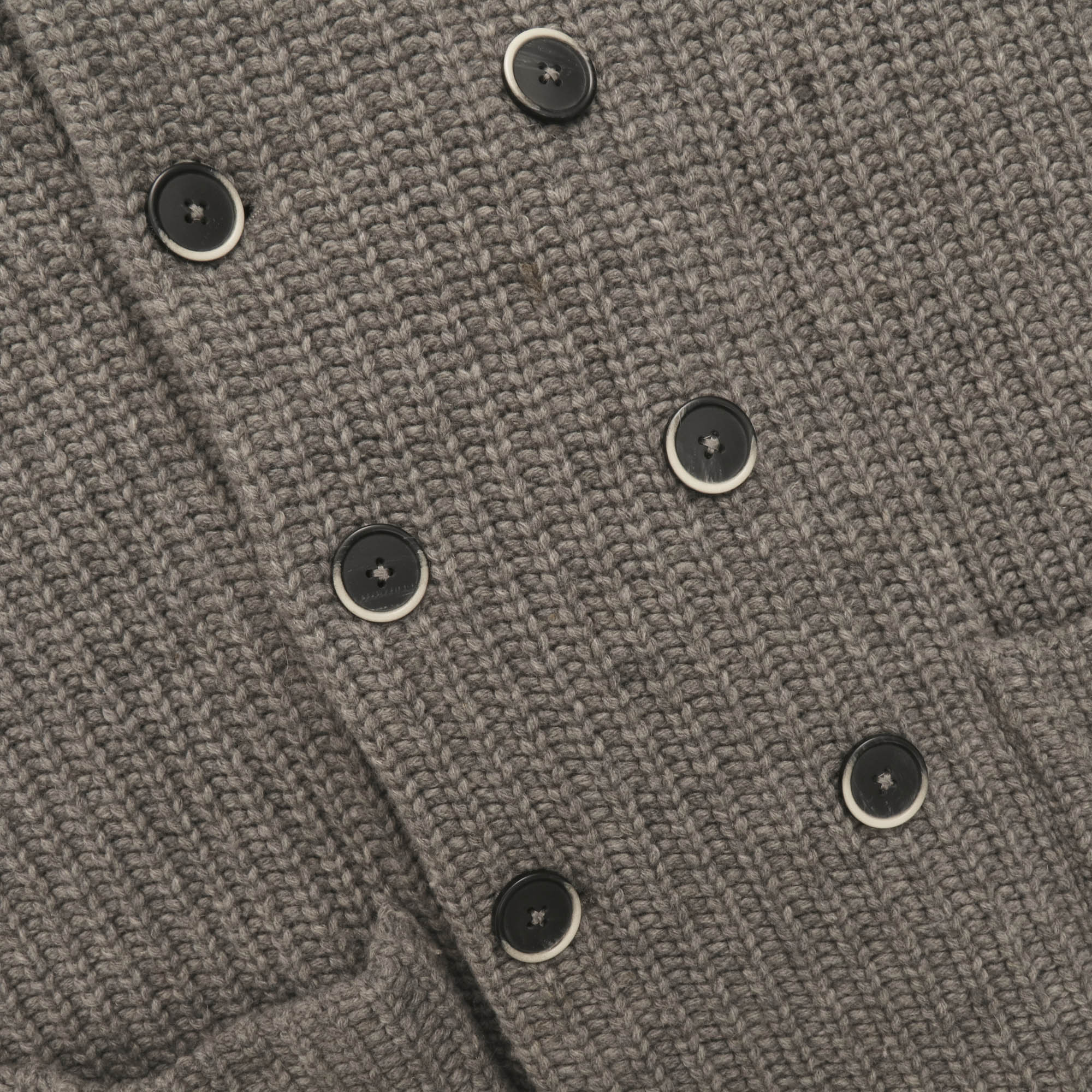 Chunky Knit DB Shawl Cardigan - Image 4