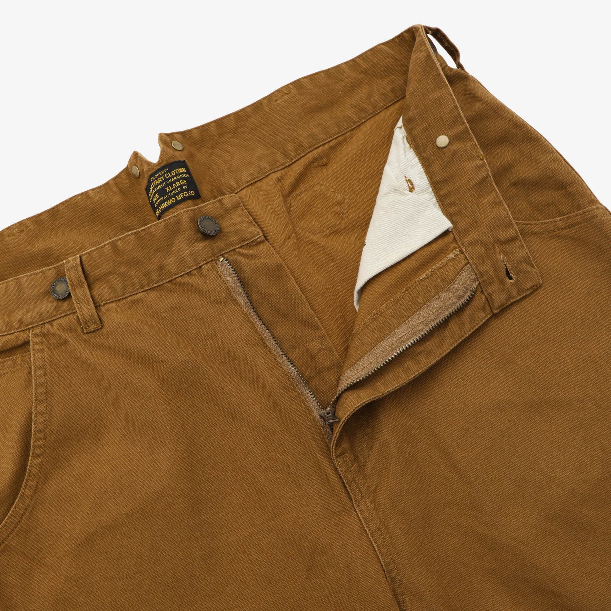 Cinch Back Canvas Railway Pants (36W X 31.5L) - Image 3