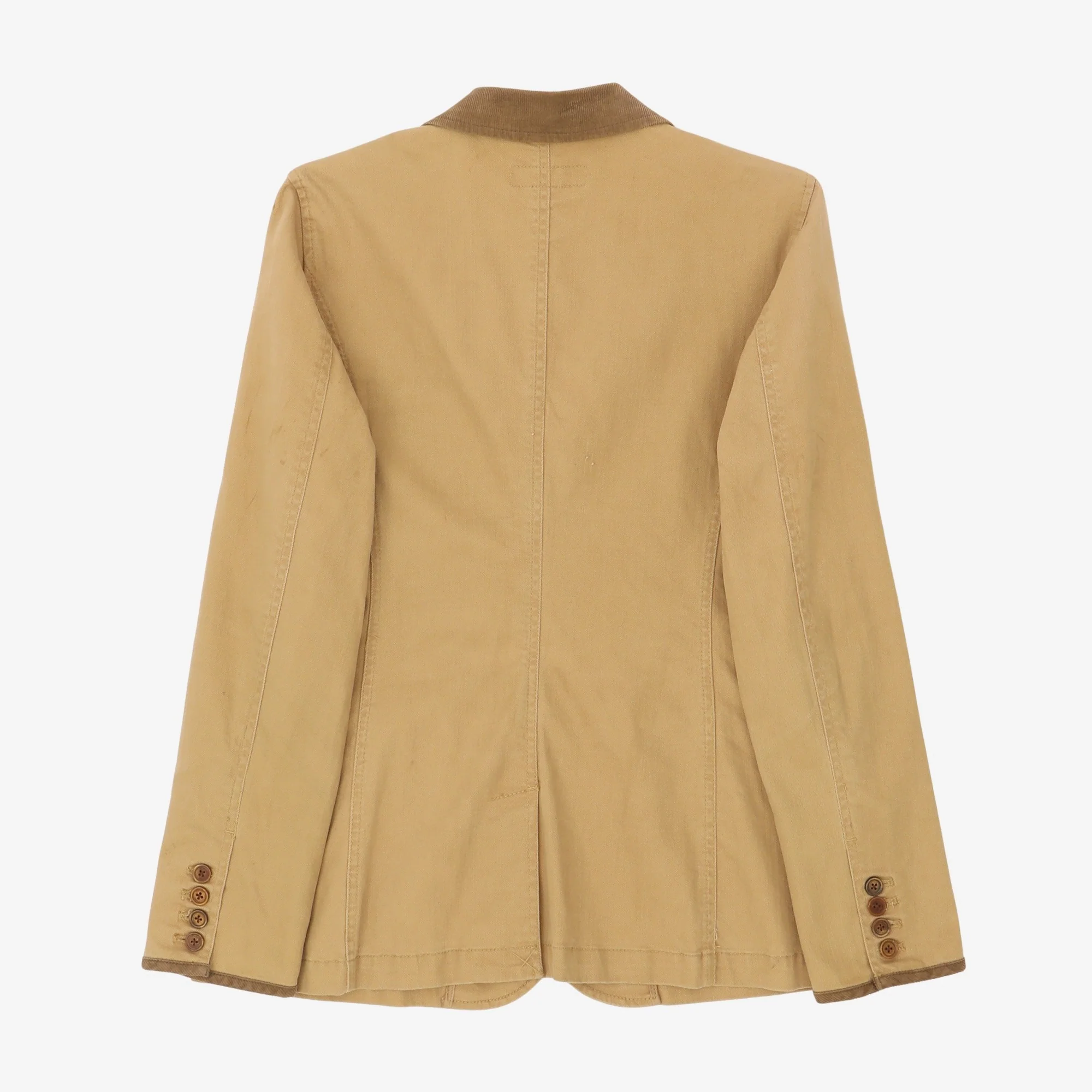 Cord Collar Twill Blazer - Image 2