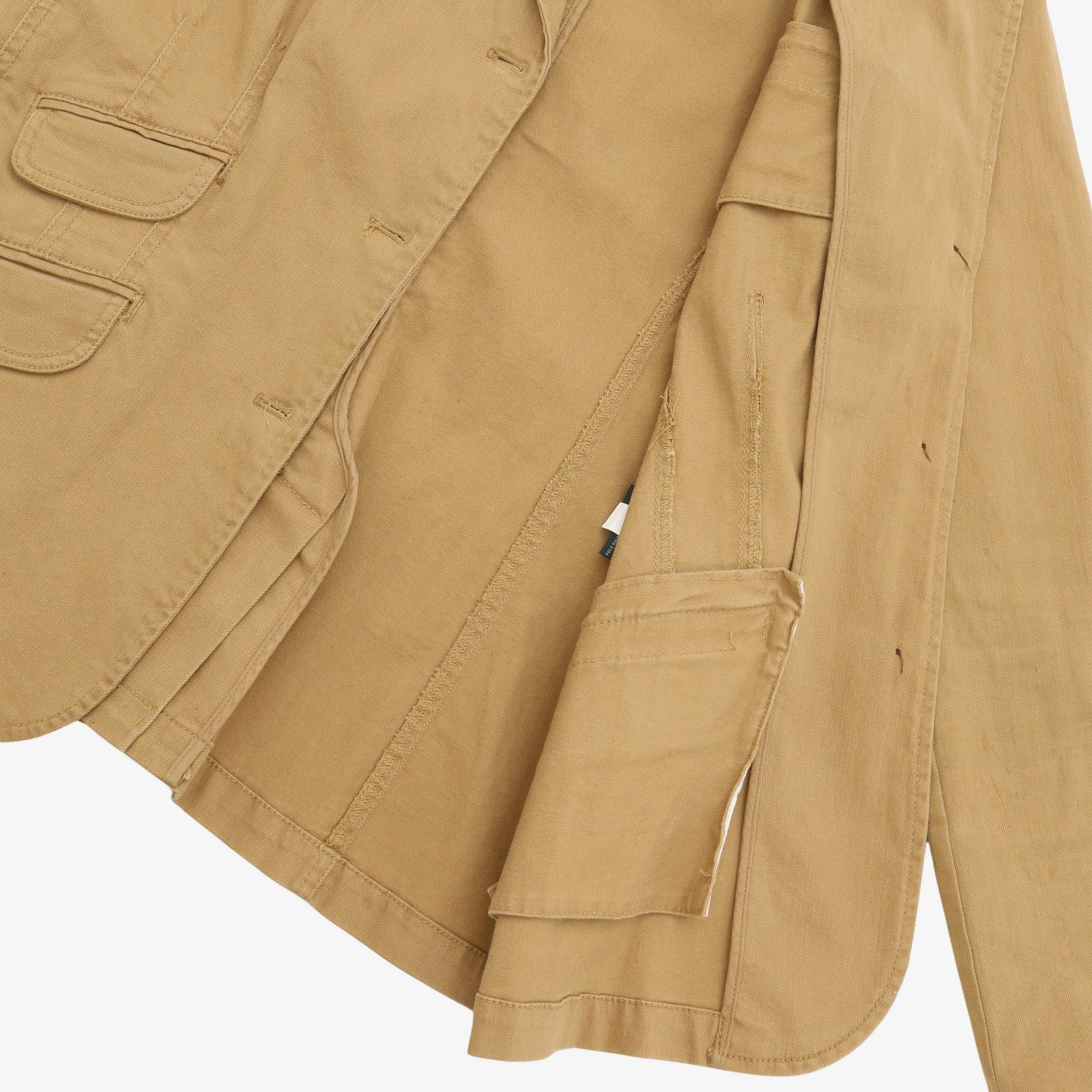 Cord Collar Twill Blazer - Image 4