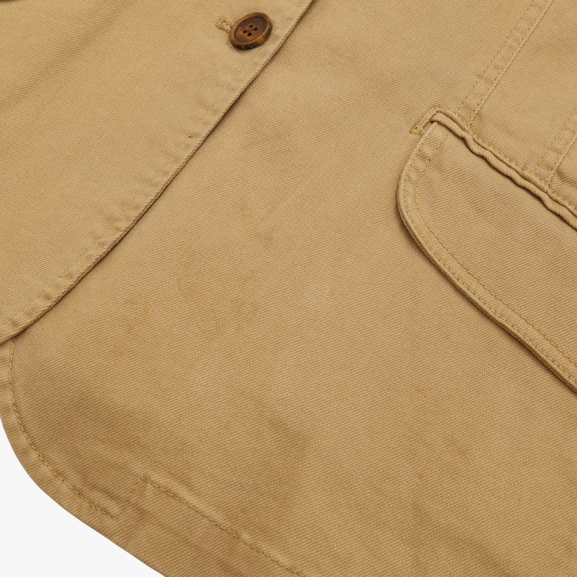 Cord Collar Twill Blazer - Image 5