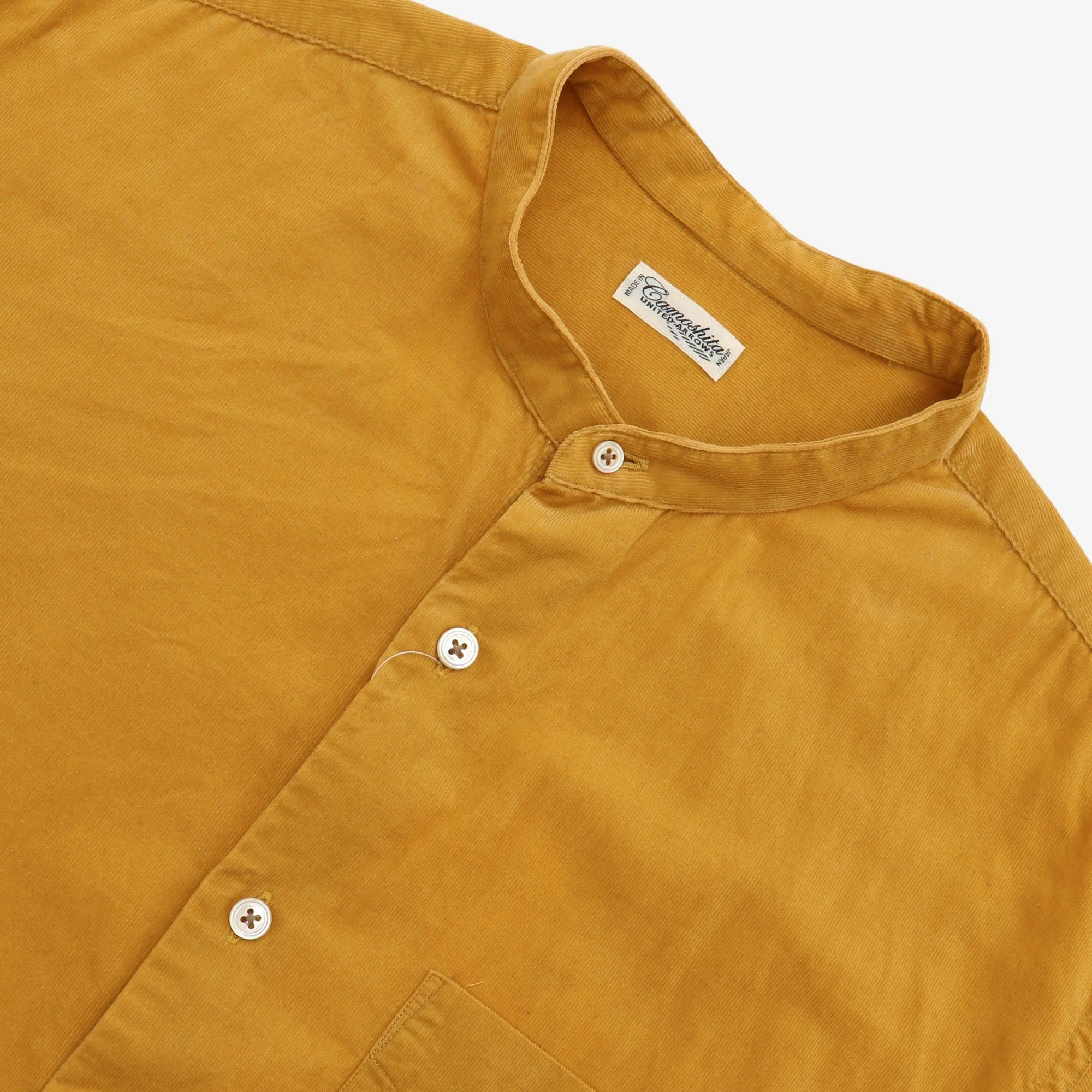 Corduroy Band Collar Shirt - Image 3