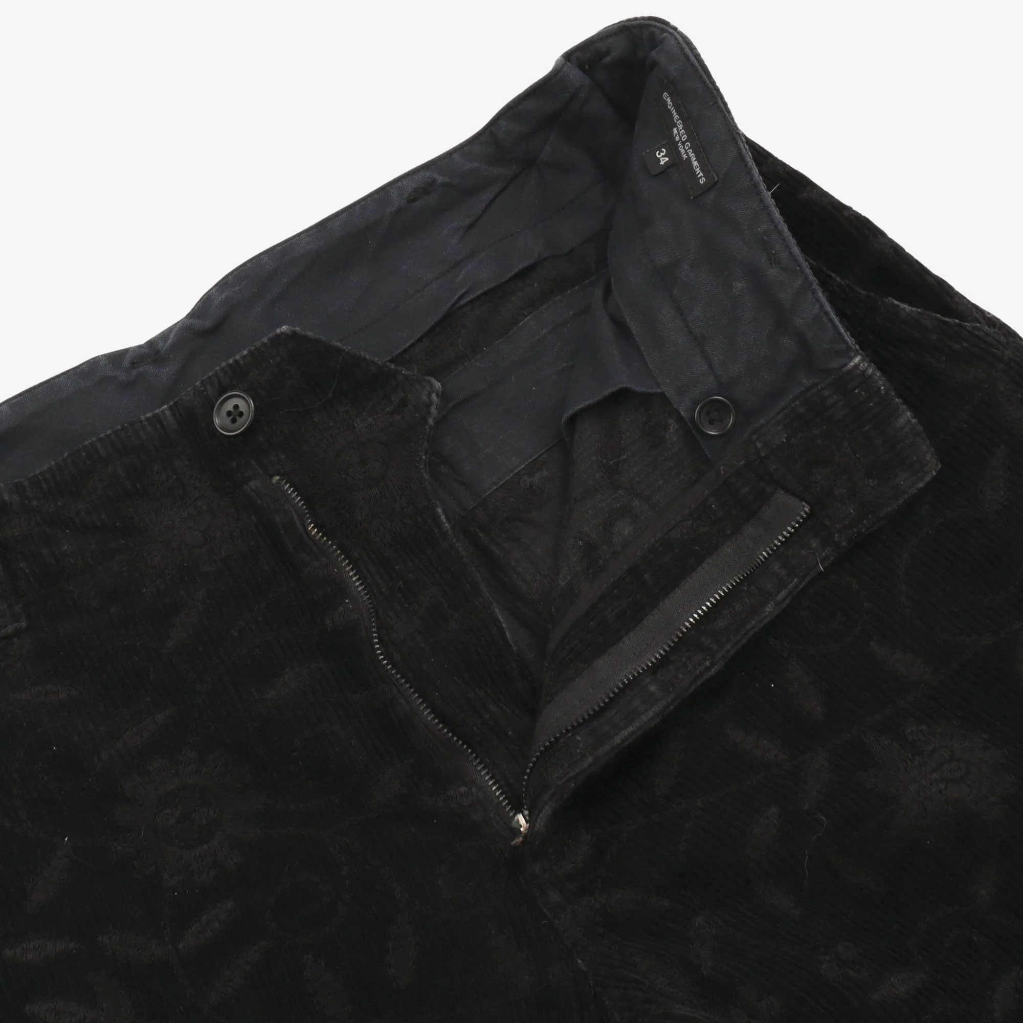 Corduroy Embroidered Trousers - Image 3