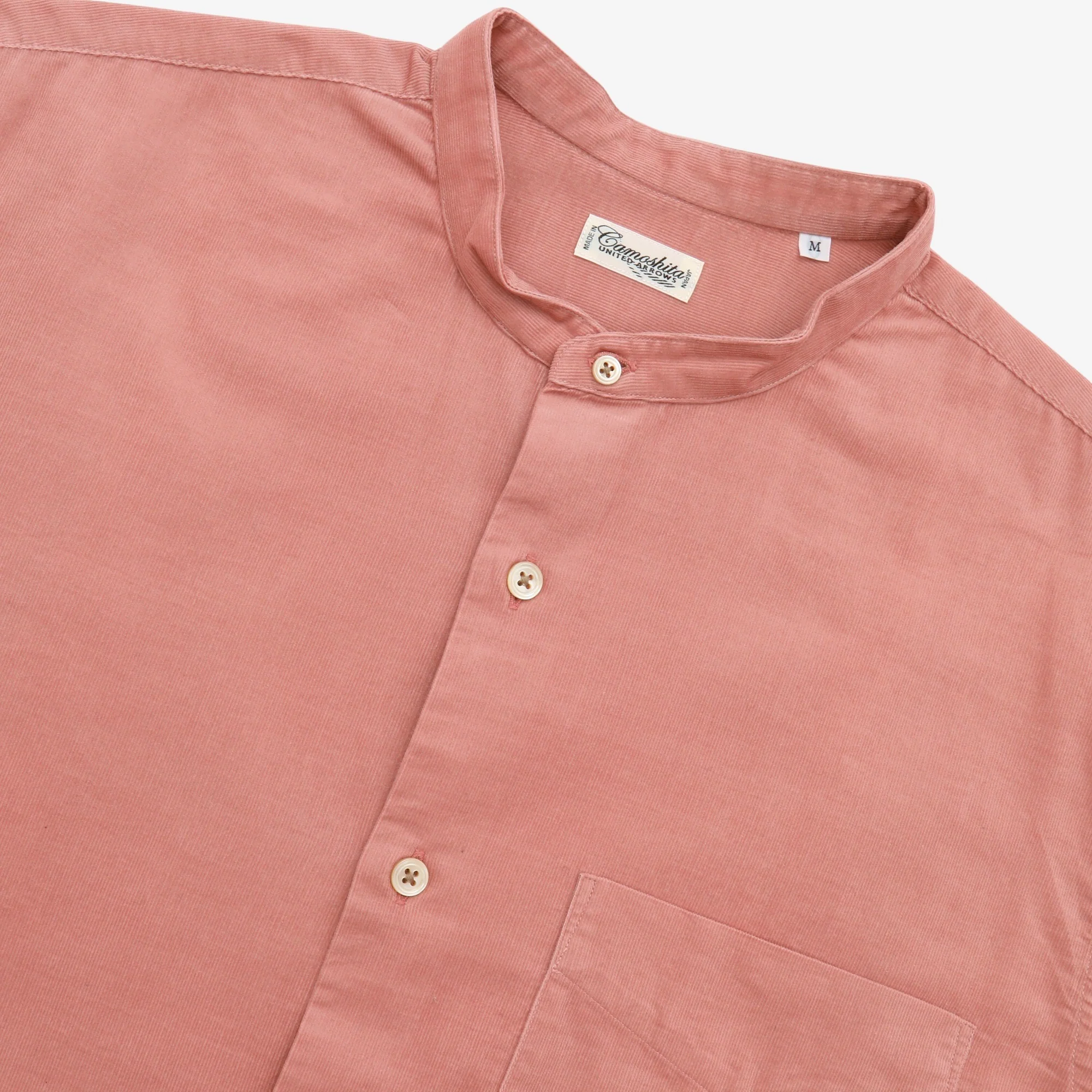 Needlecord Collarless Shirt - Image 3