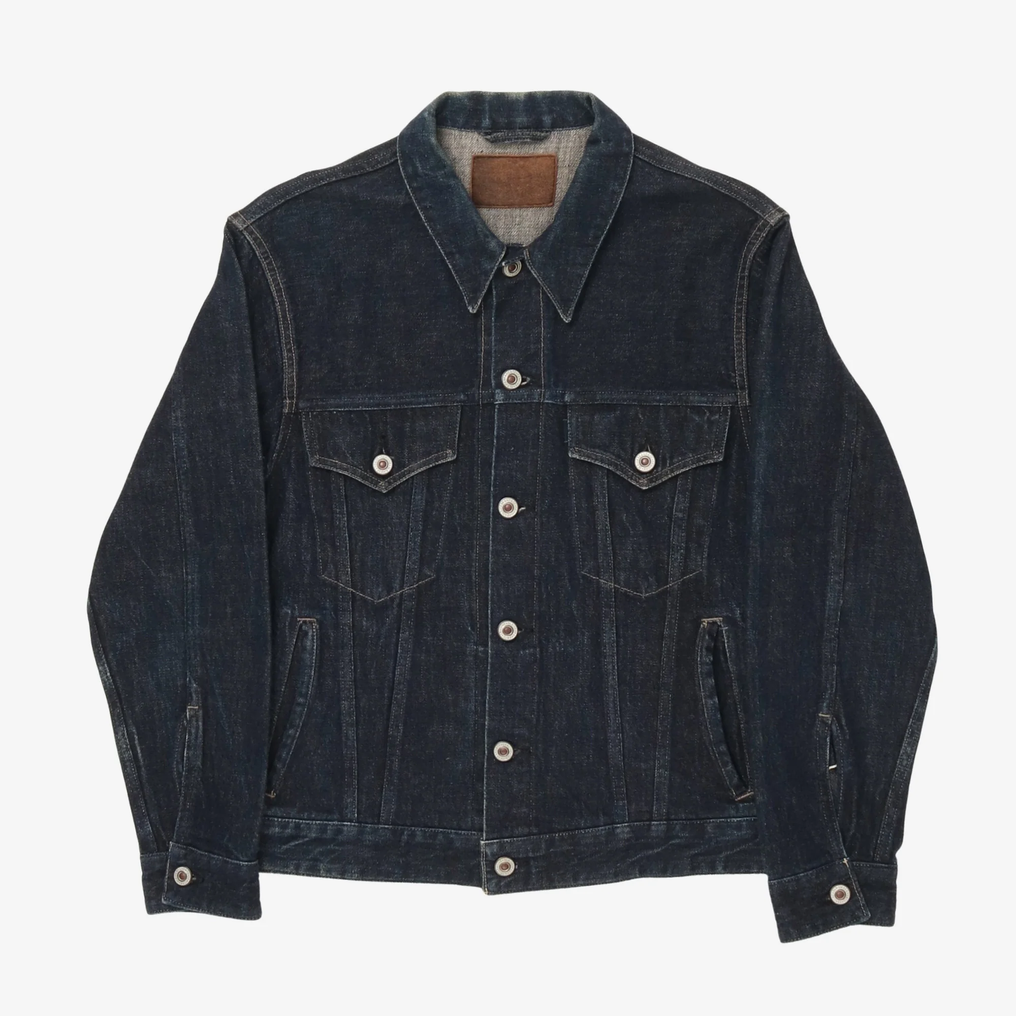 Curved Flap Jean Jacket