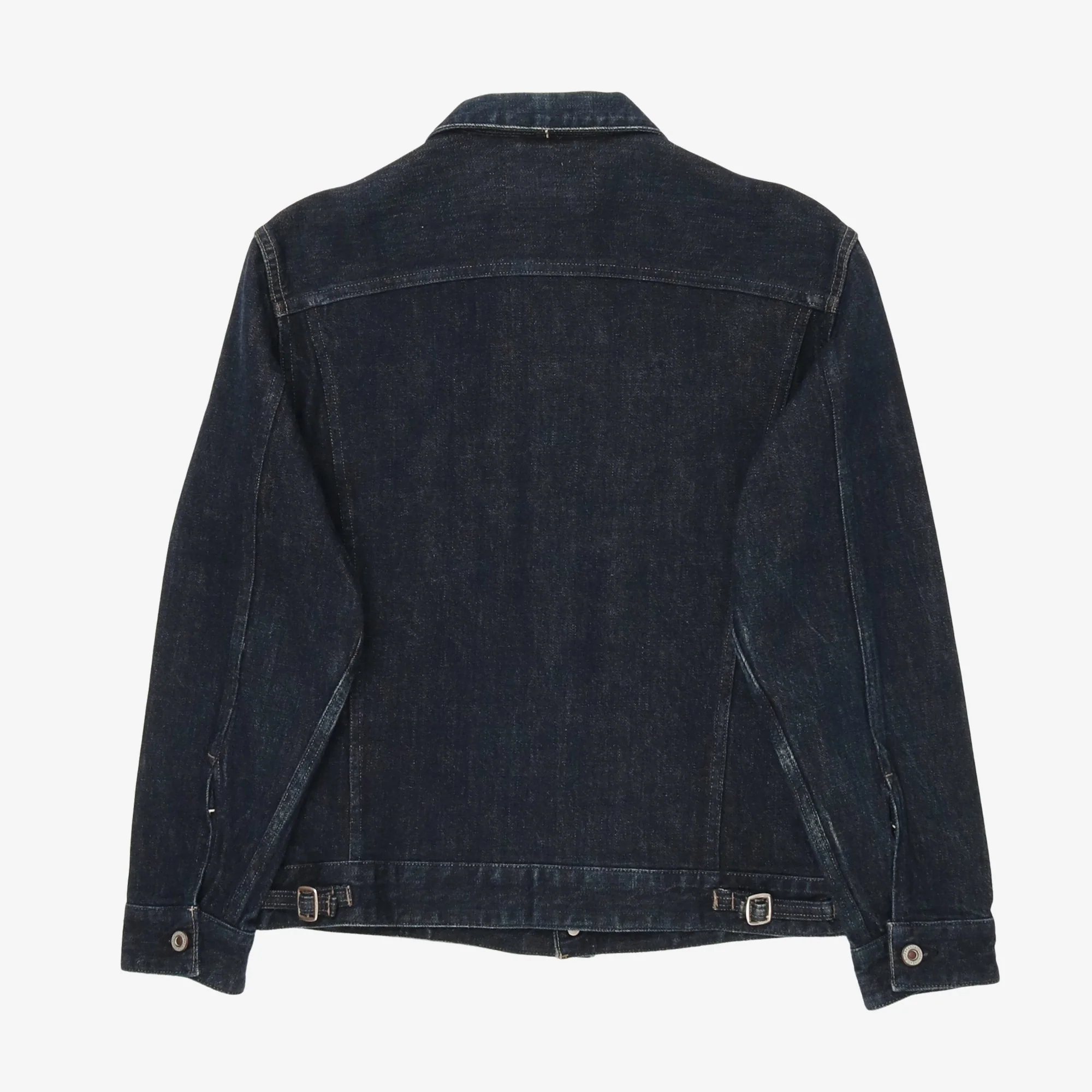 Curved Flap Jean Jacket - Image 2