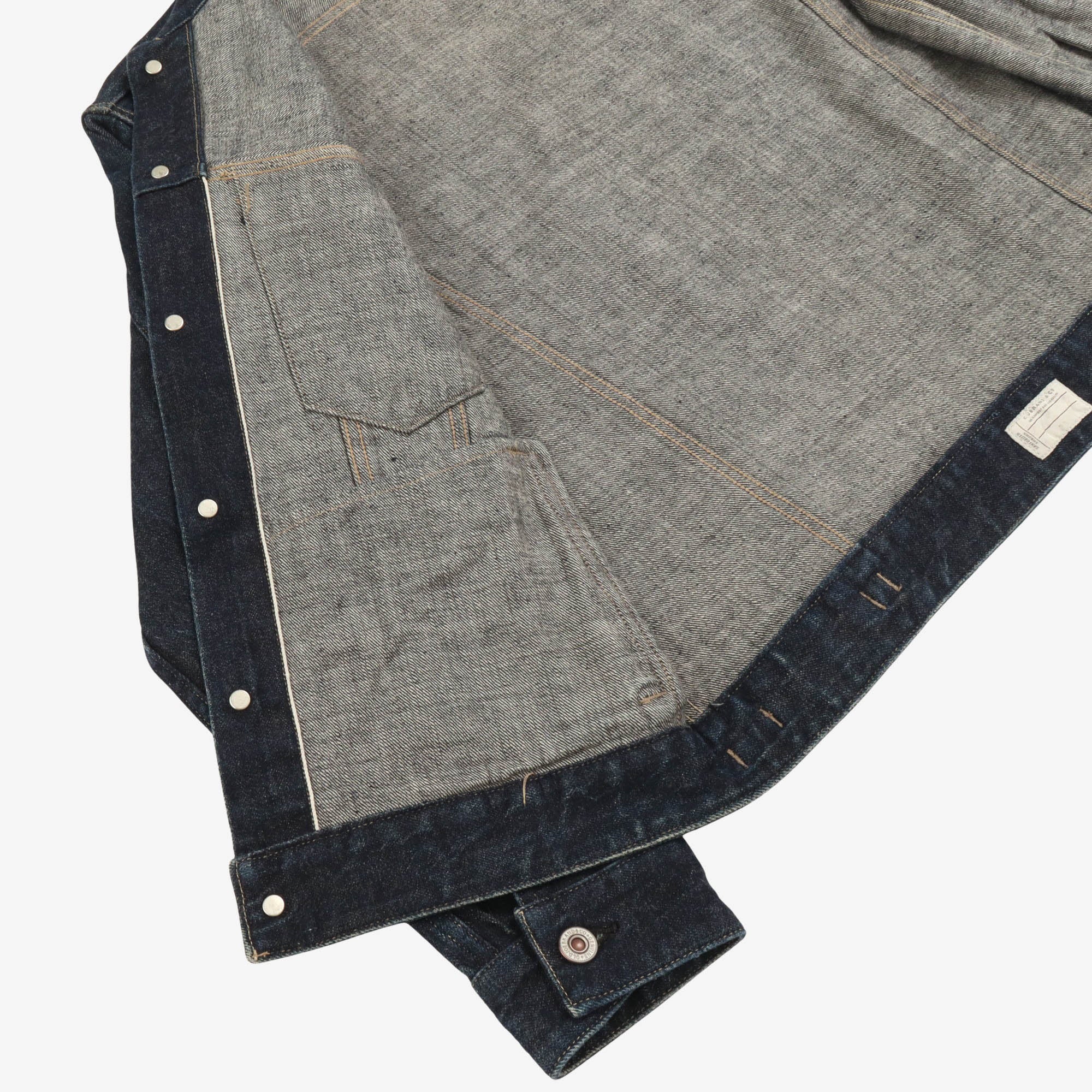 Curved Flap Jean Jacket - Image 4
