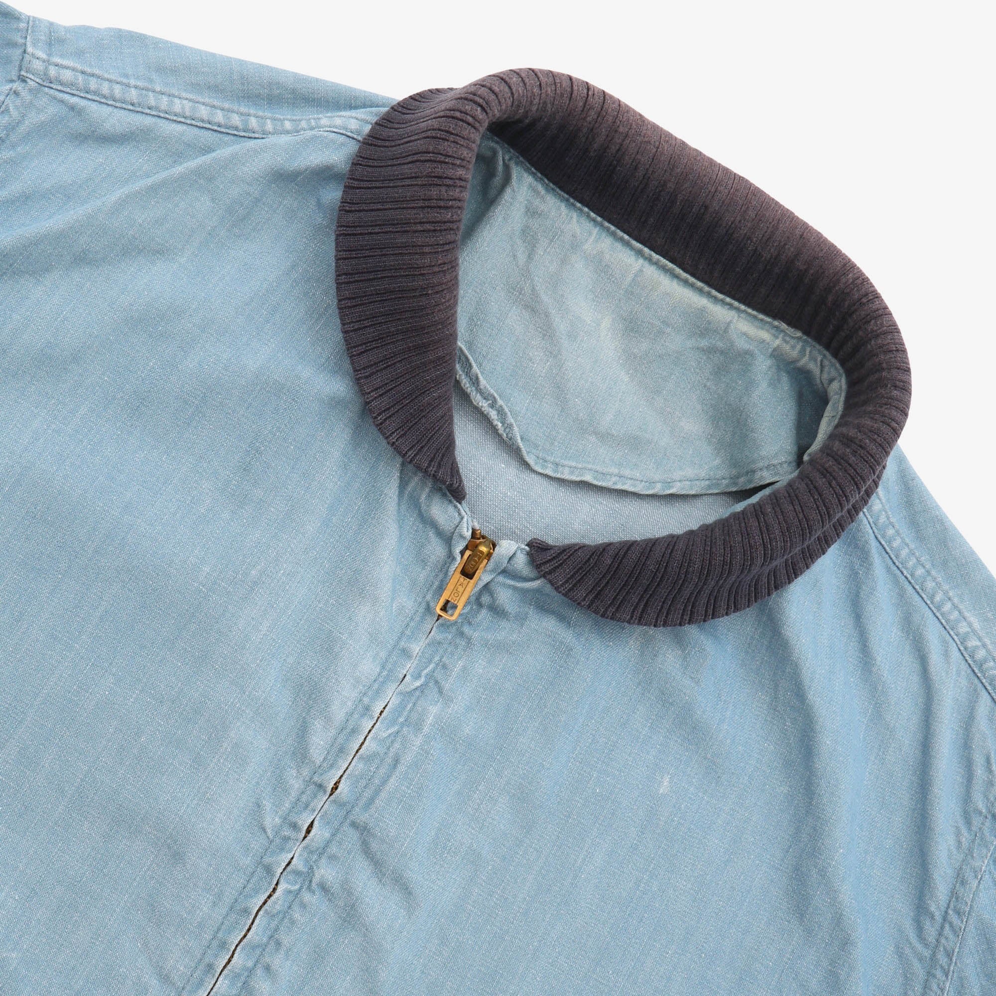 Denim Bomber Jacket - Image 3