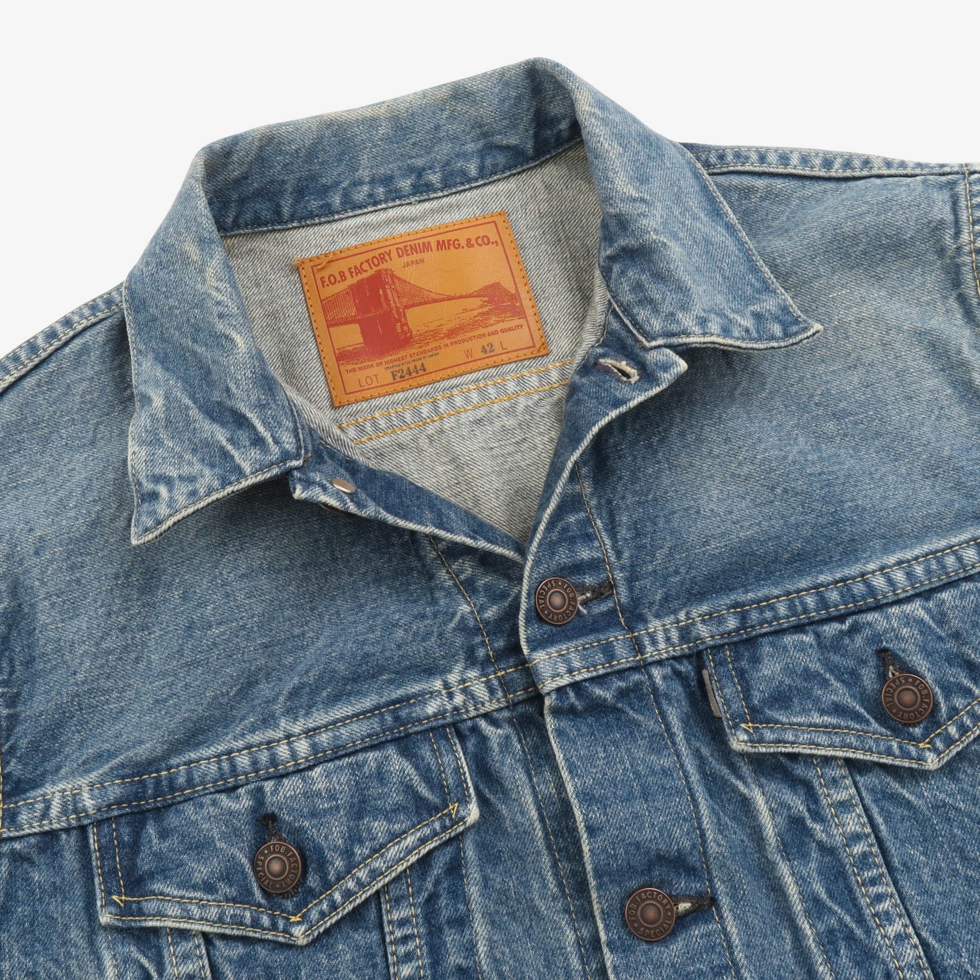 F2444 Selvedge Denim Jacket - Image 3