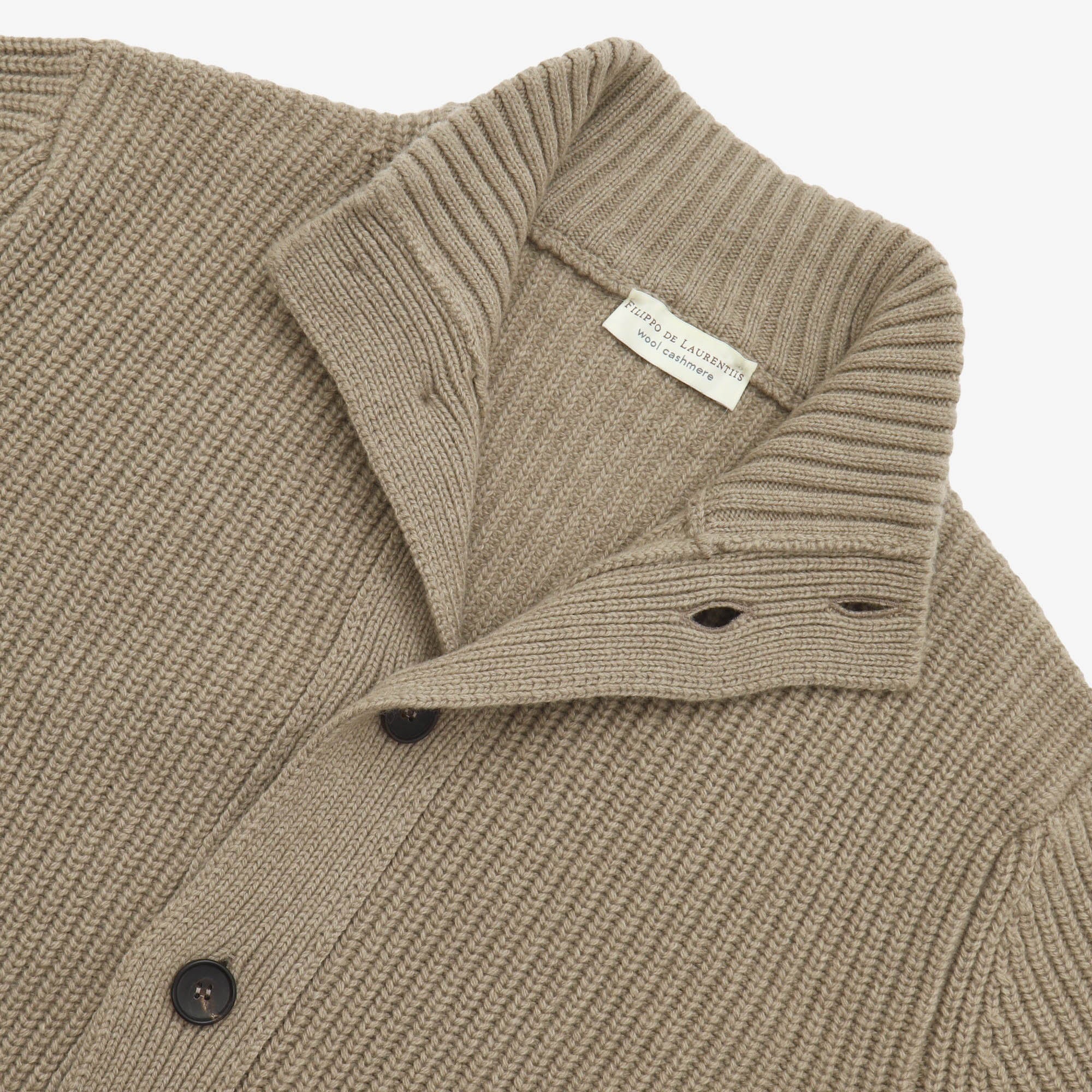 Fisherman Rib Buttoned Cardigan - Image 3