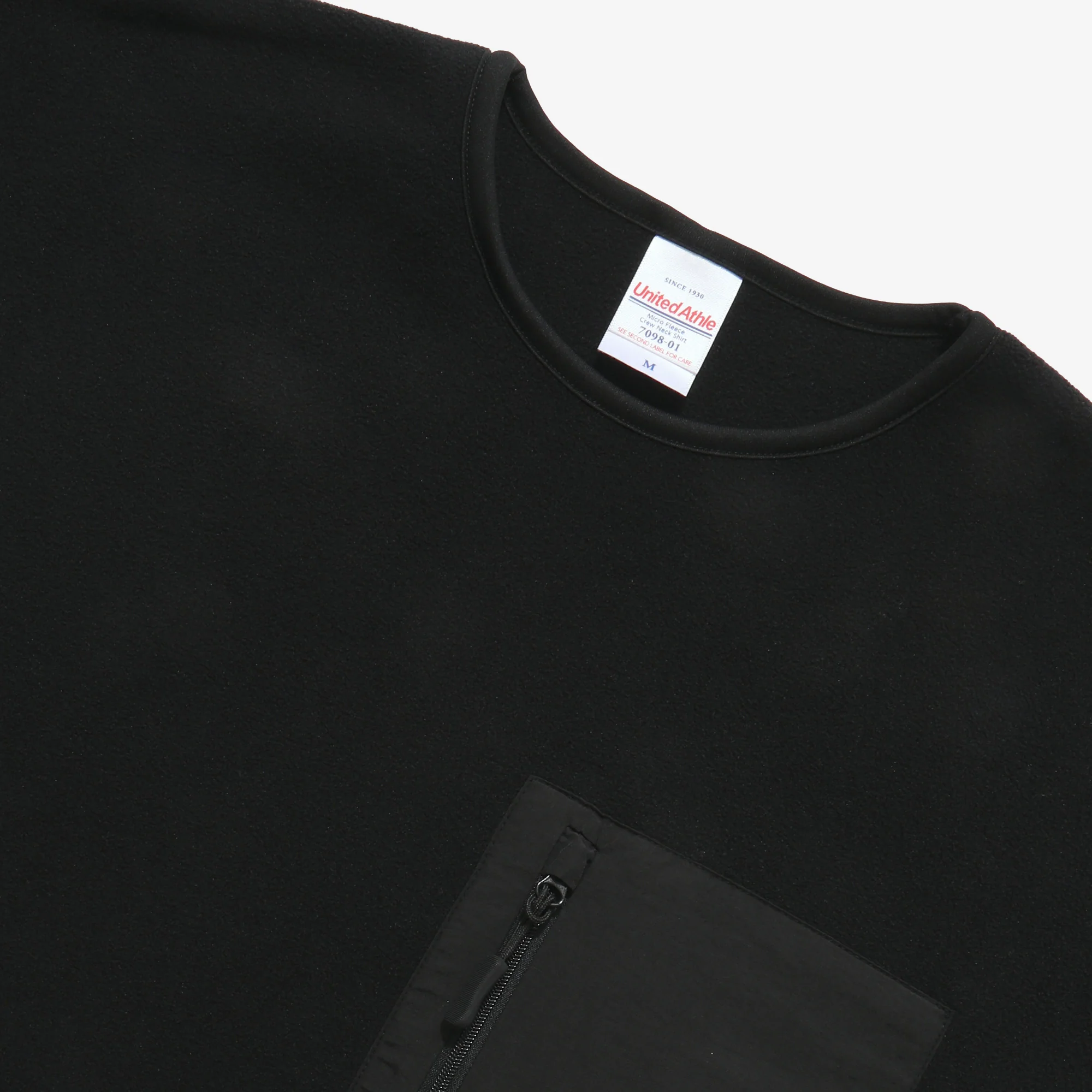 Fleece Crew Neck - Black - Image 3