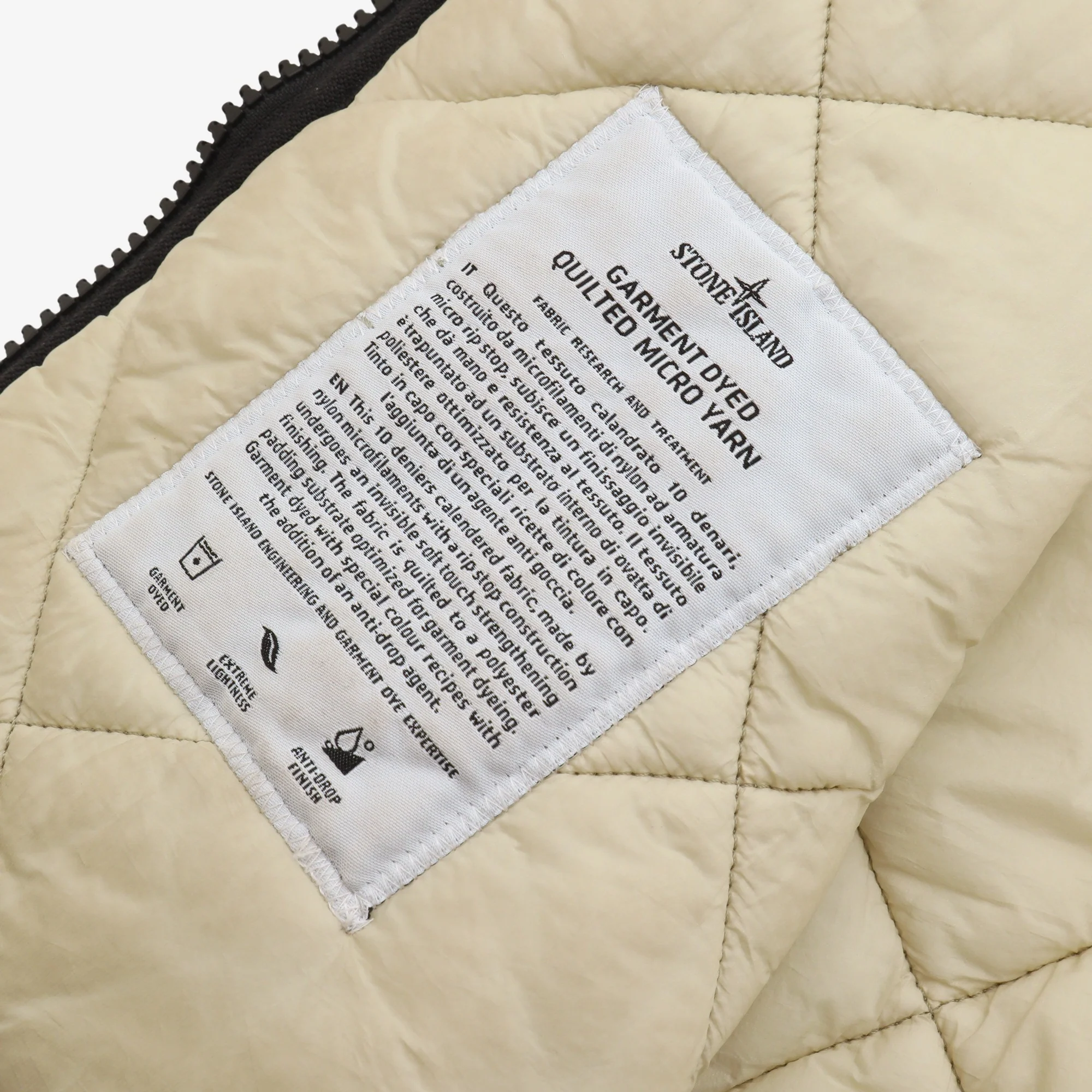 Garment Dyed Quilted Micro Yarn Jacket - Image 5