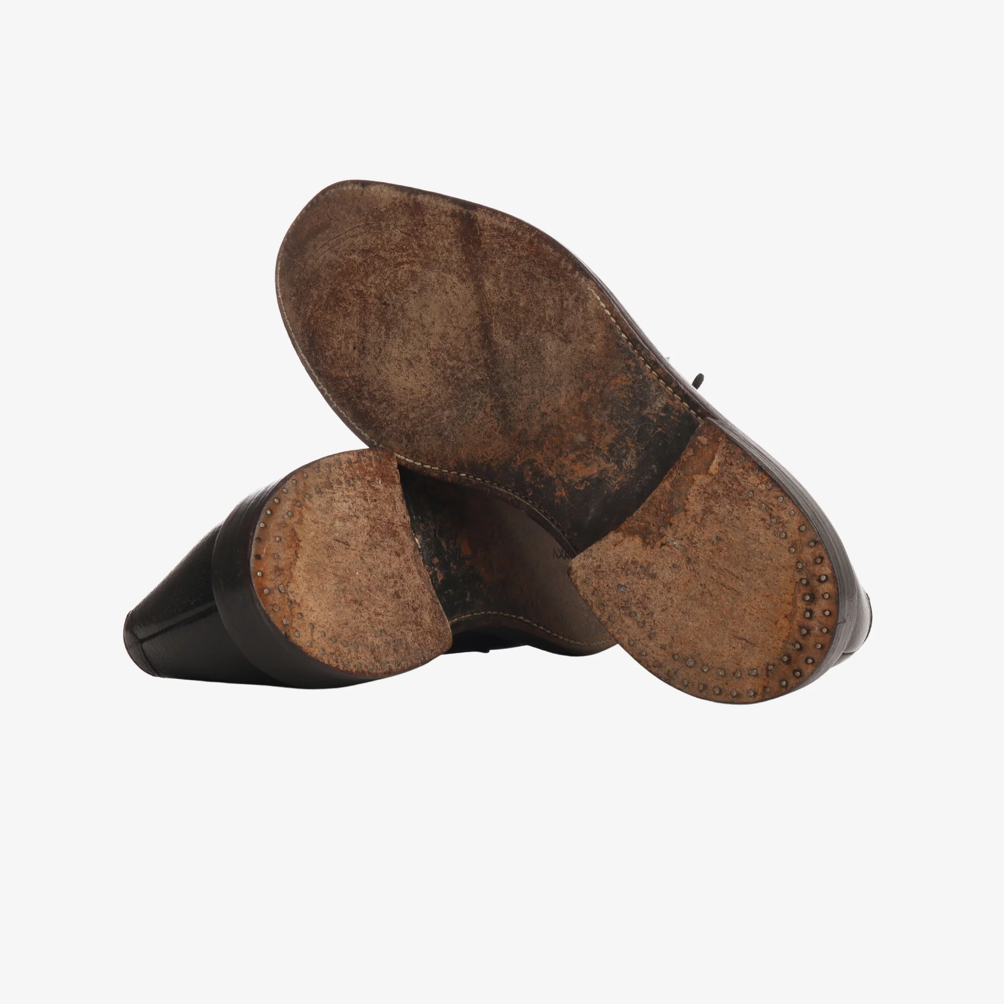 Grained Leather Plain Toe Blucher - Image 4