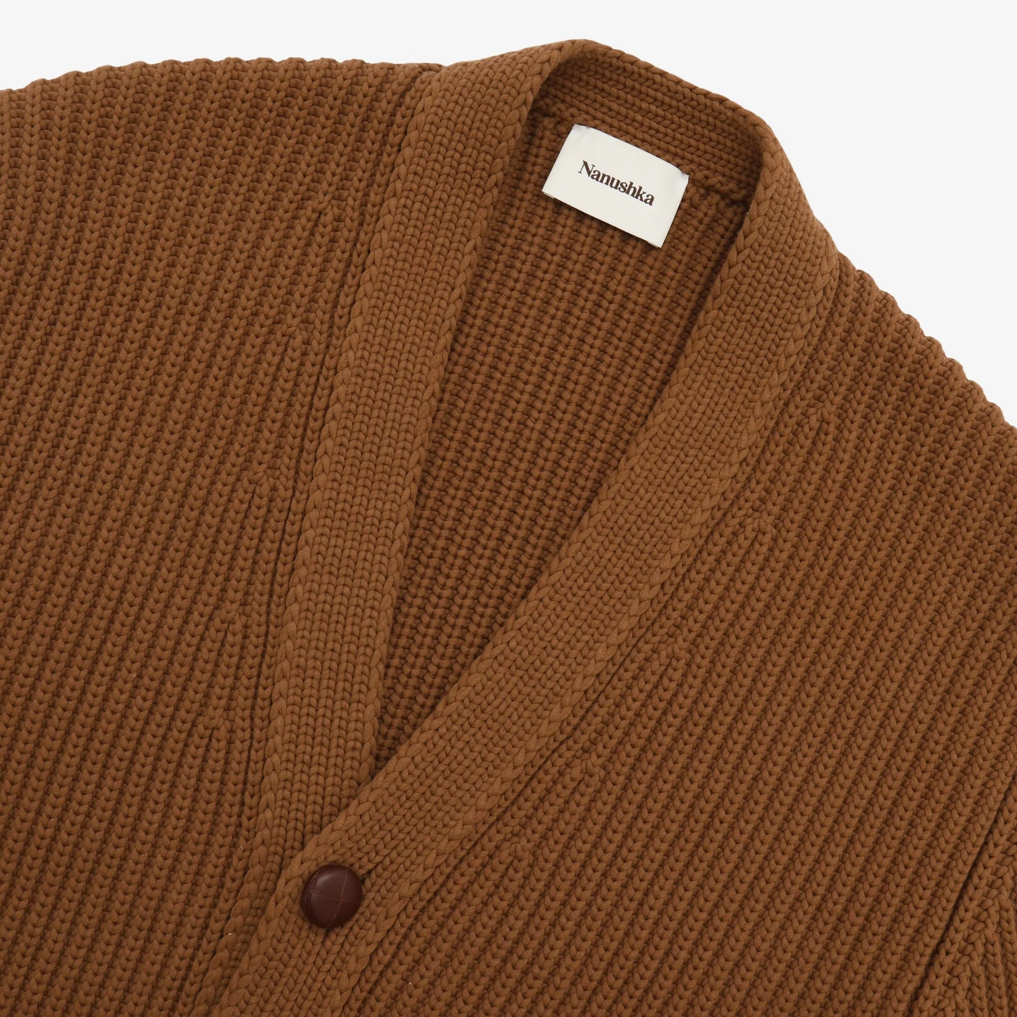 Heavyweight Rib Knit Cardigan - Image 3