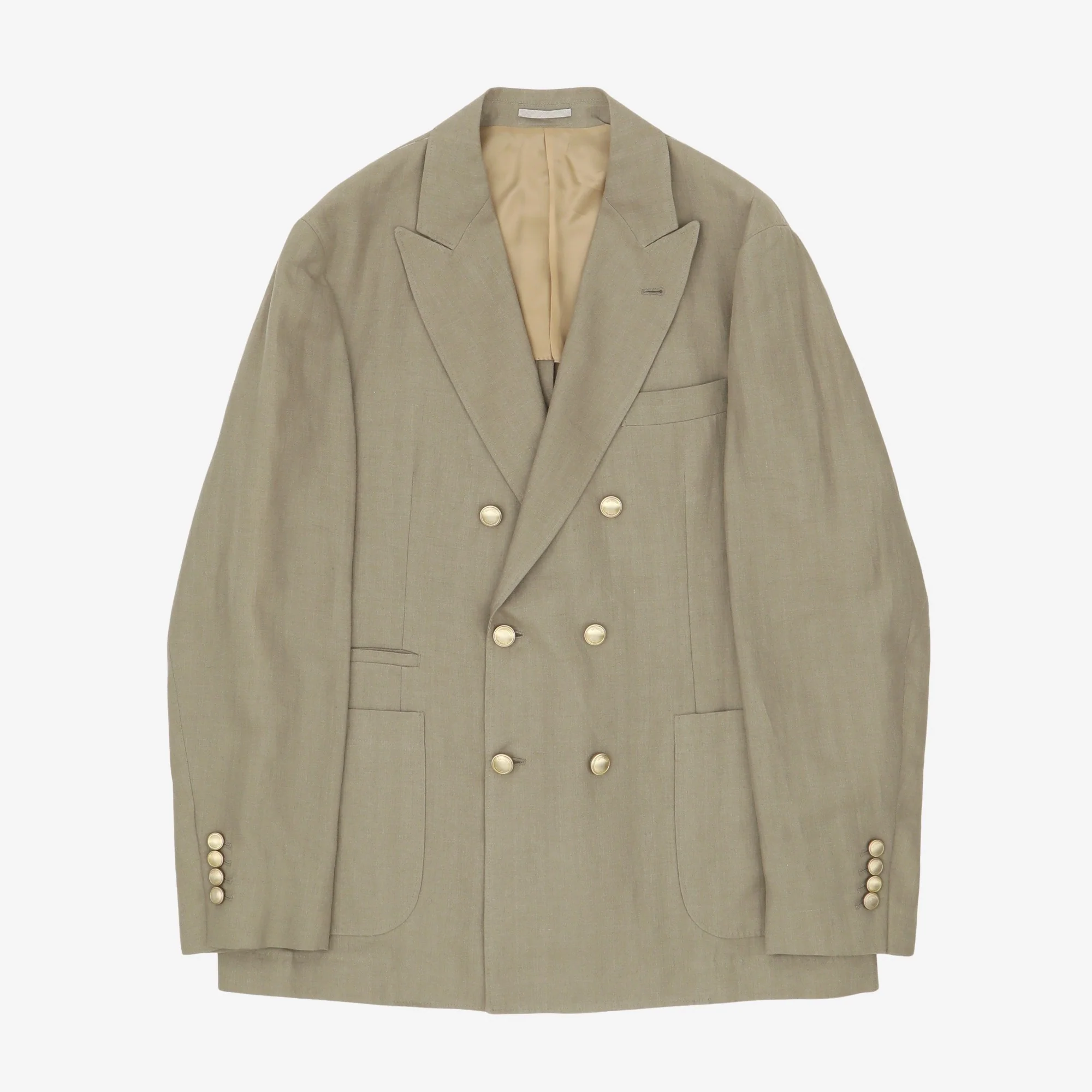 Herringbone DB Linen Blazer