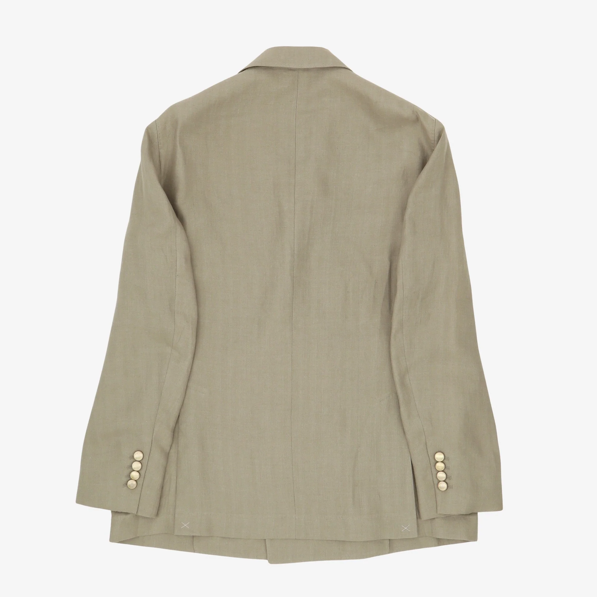 Herringbone DB Linen Blazer - Image 2
